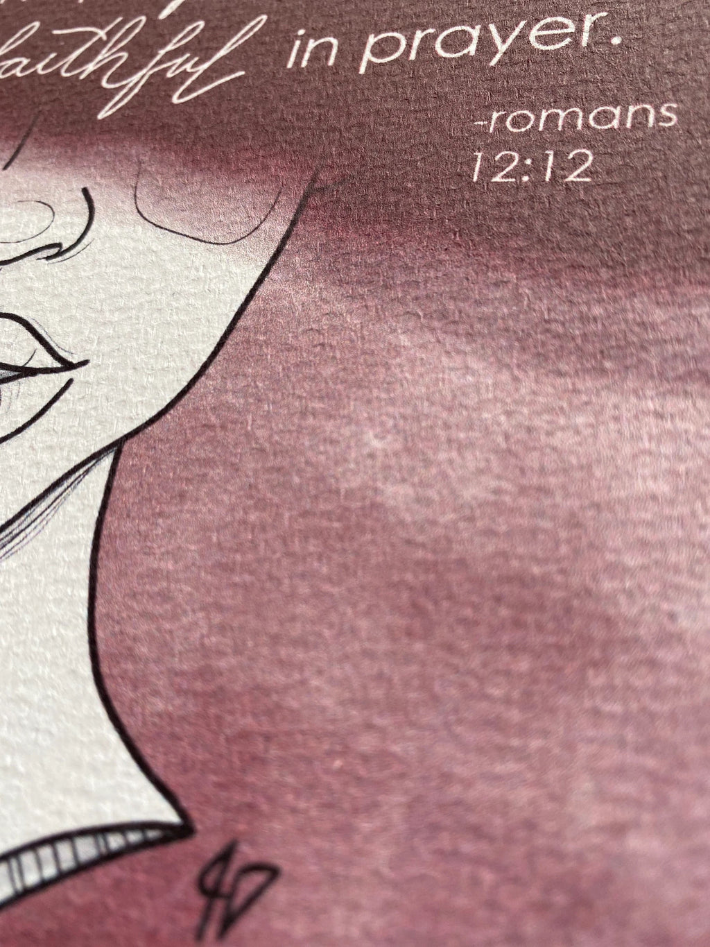 romans 12:12 - Hope in Infertility Art Print