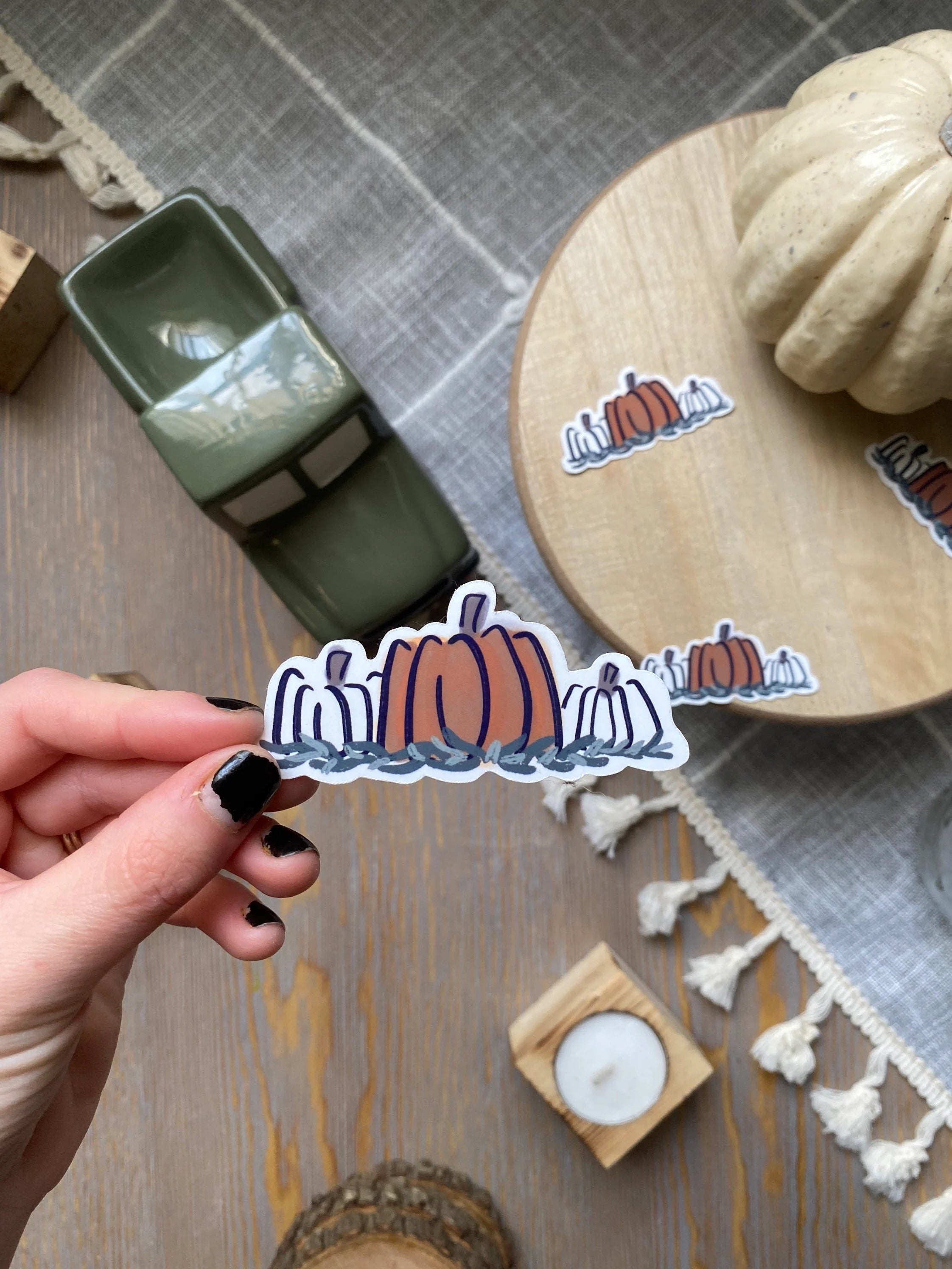 pumpkin trio sticker