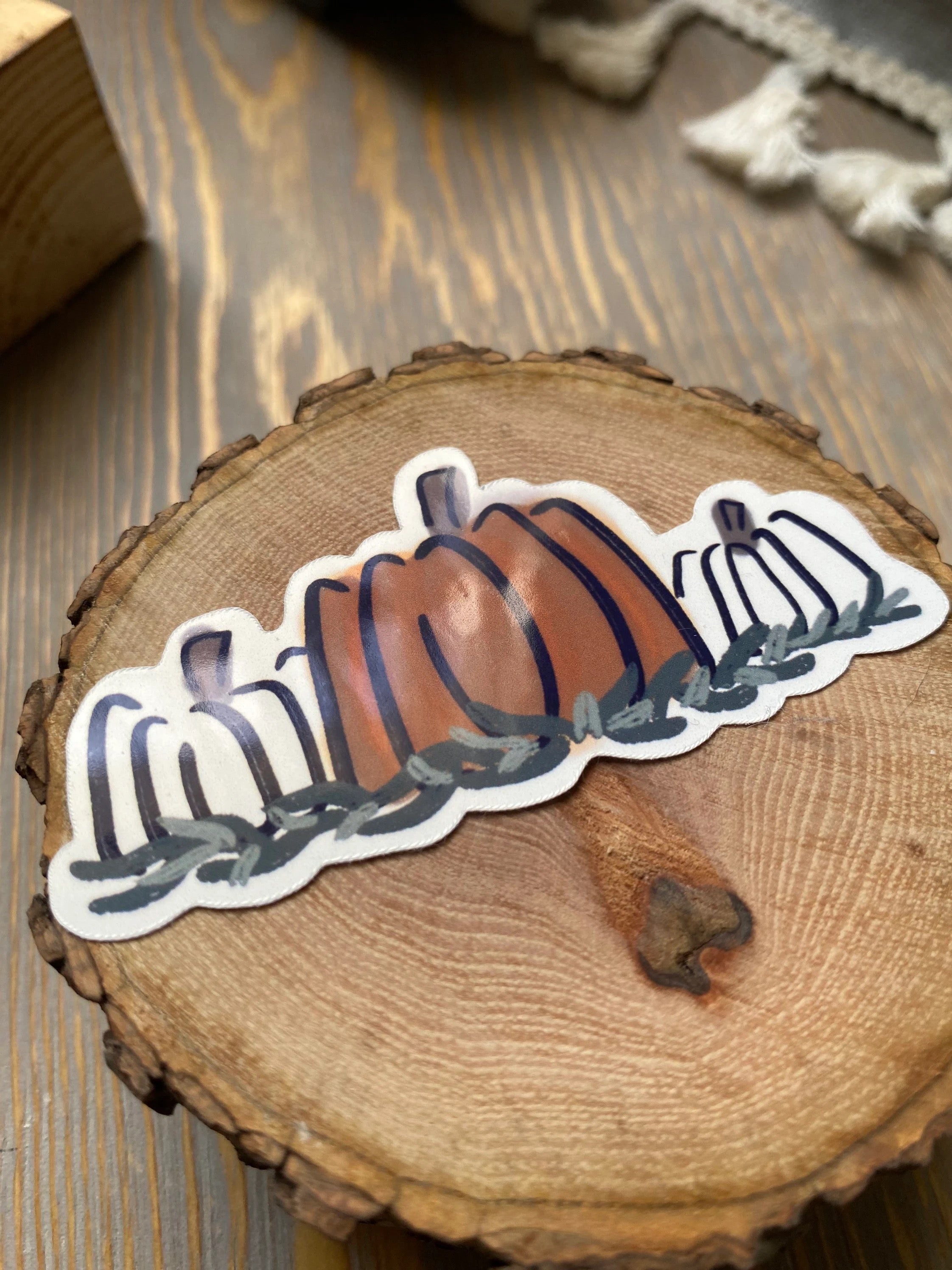pumpkin trio sticker