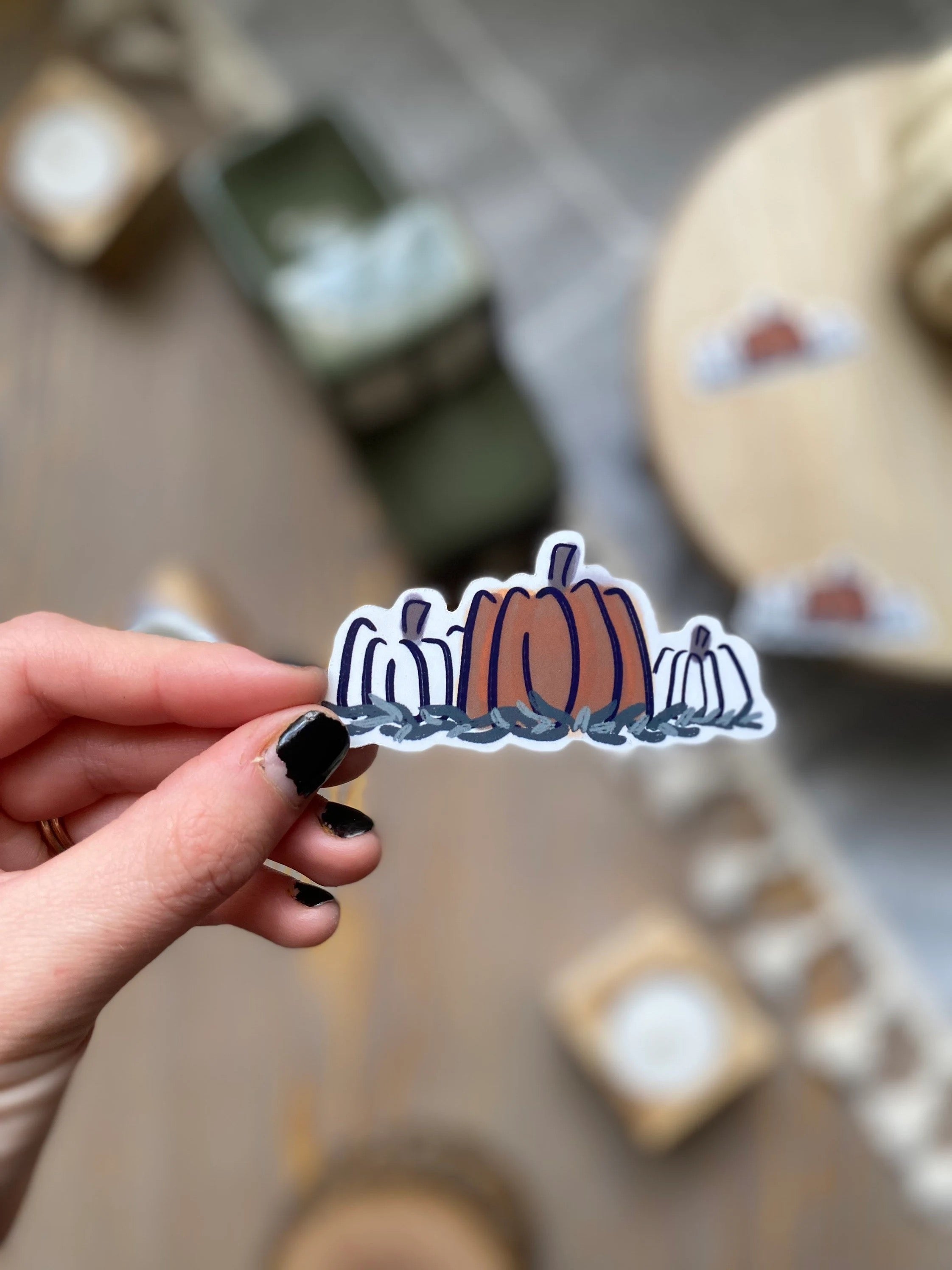 pumpkin trio sticker