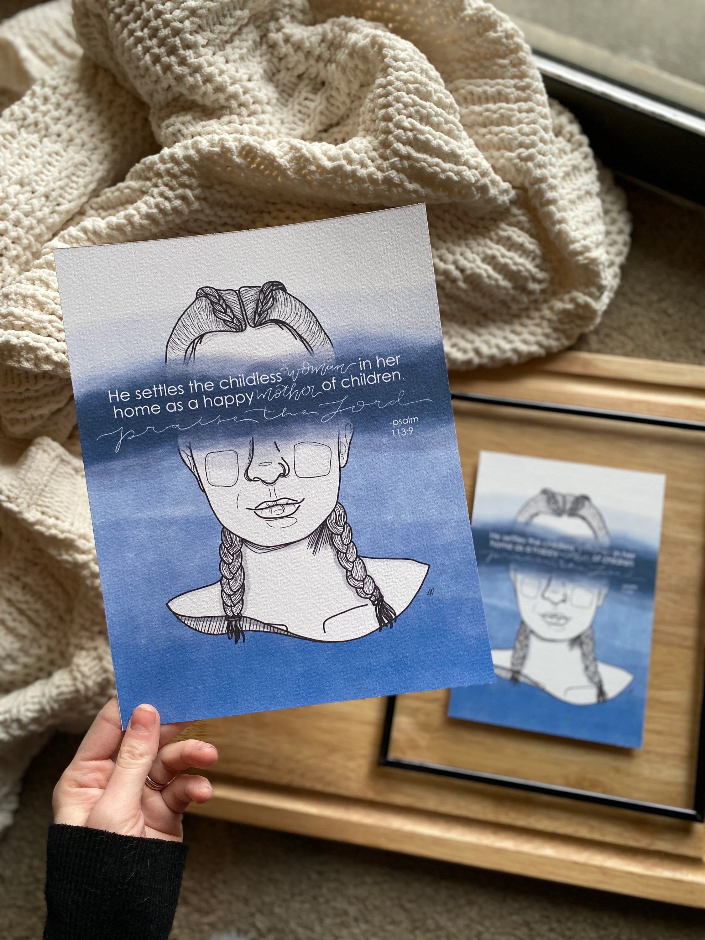 psalm 113:9 -Hope in Infertility Art Print