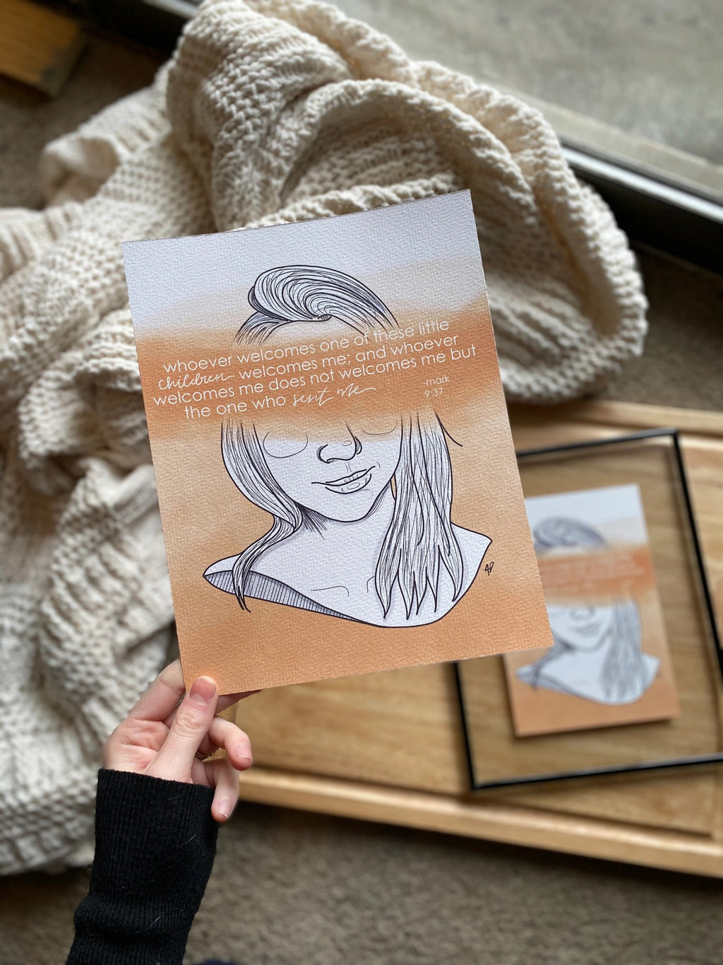 mark 9:37, Hope in Infertility Art Print