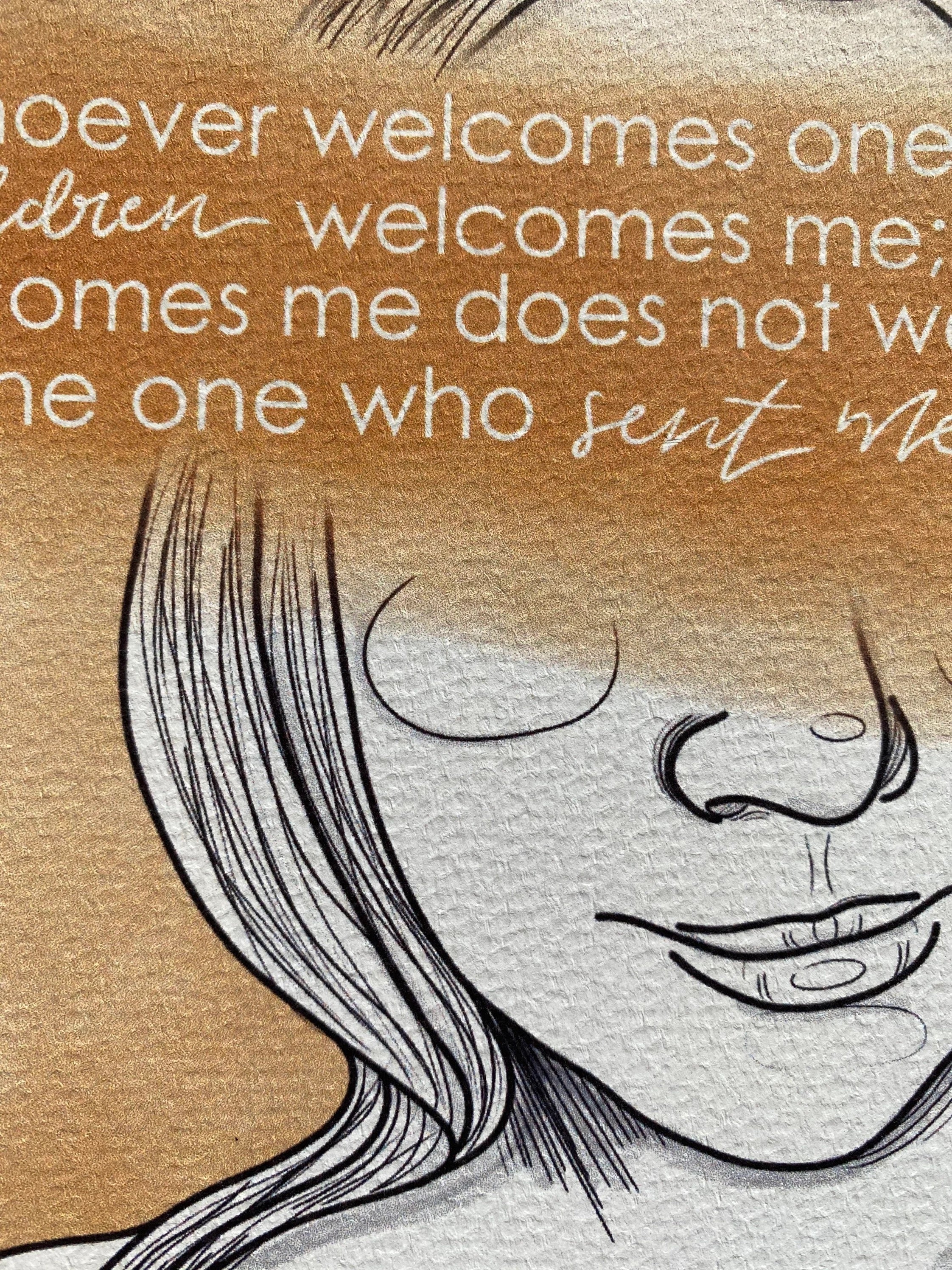 mark 9:37, Hope in Infertility Art Print