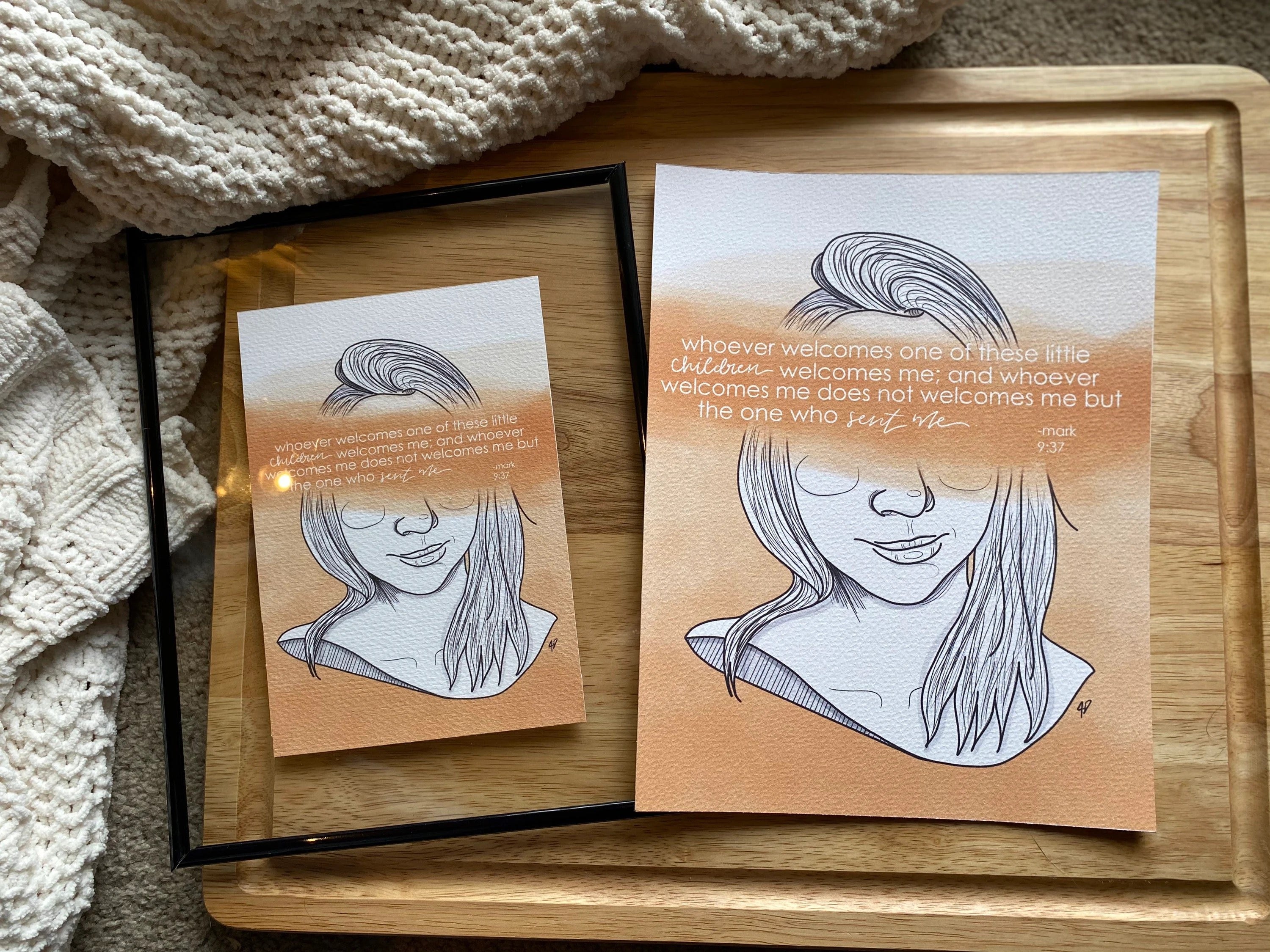 mark 9:37, Hope in Infertility Art Print