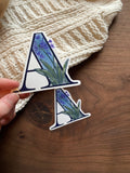 A (agapanthus) Sticker