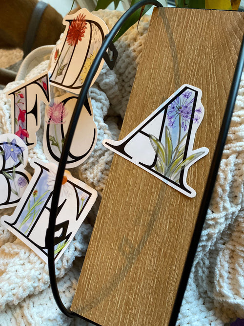 A (agapanthus) Sticker