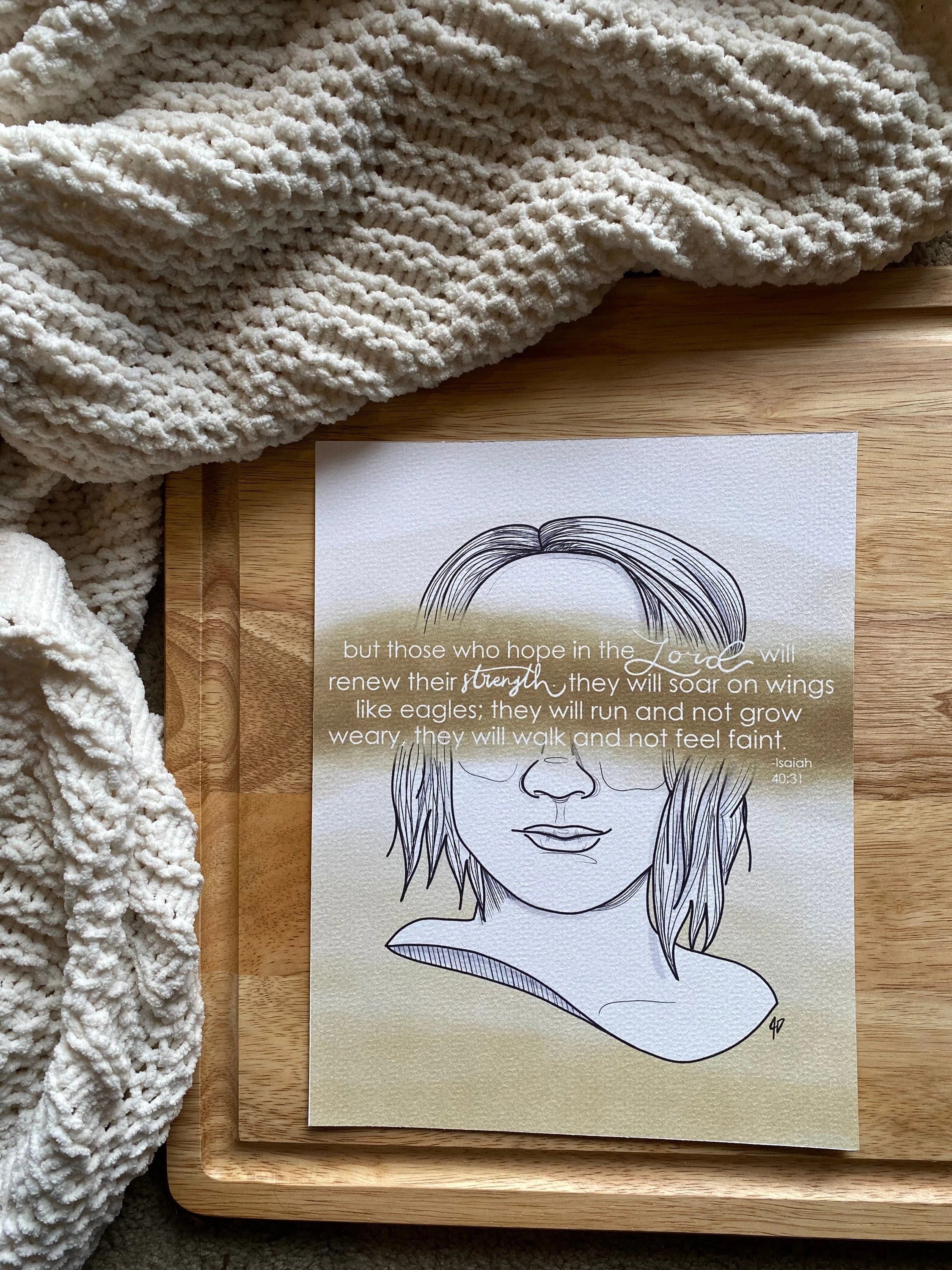 isaiah 40:31 -Hope in Infertility Art Print