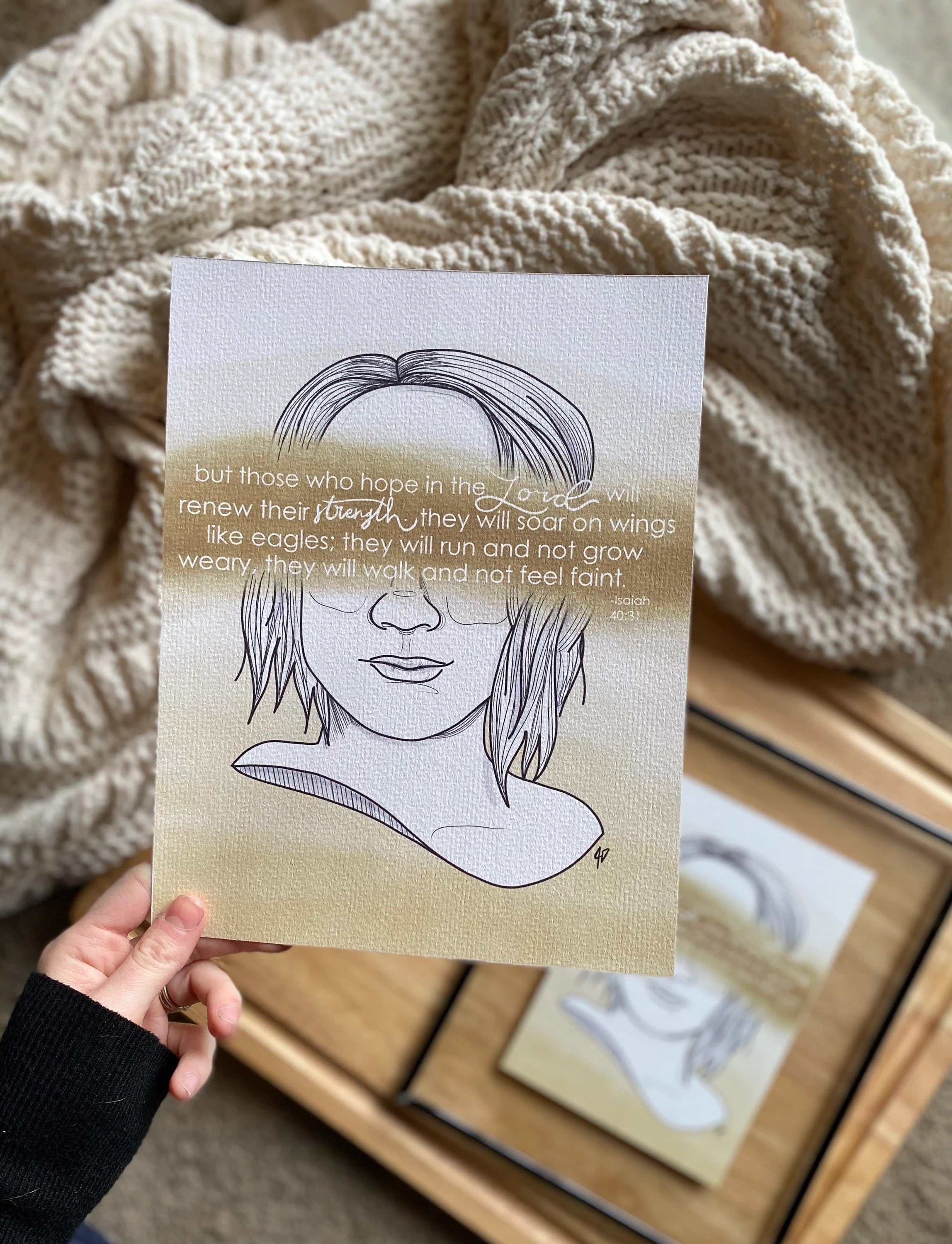 isaiah 40:31 -Hope in Infertility Art Print