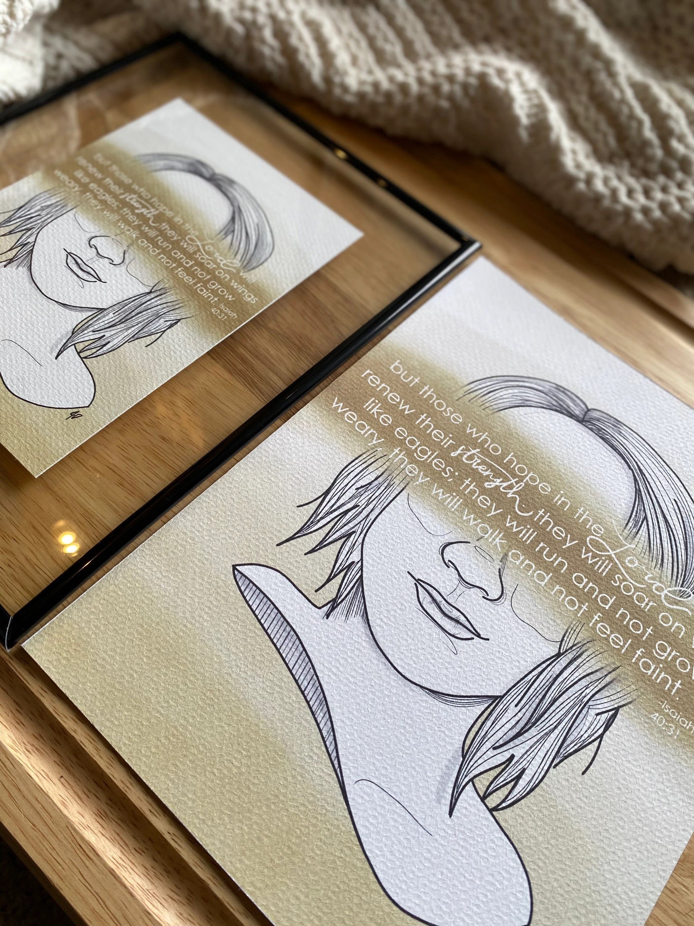 isaiah 40:31 -Hope in Infertility Art Print