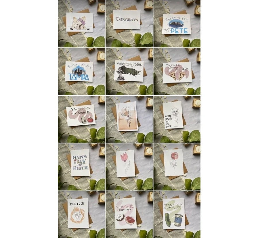 you "guac" my world greeting card