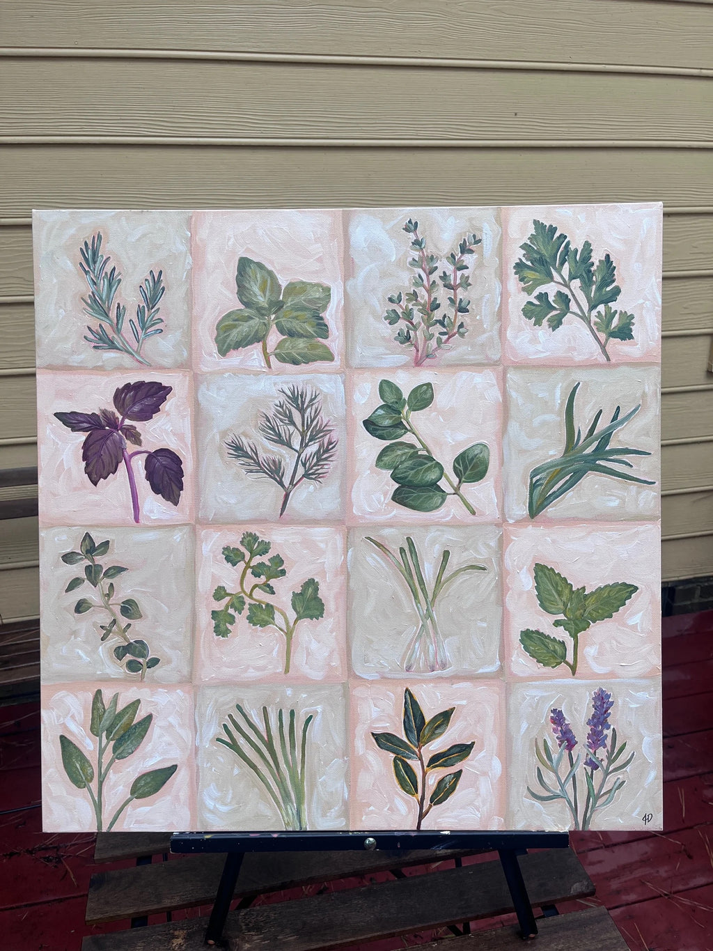24"x24" "Thyme Table" Painting