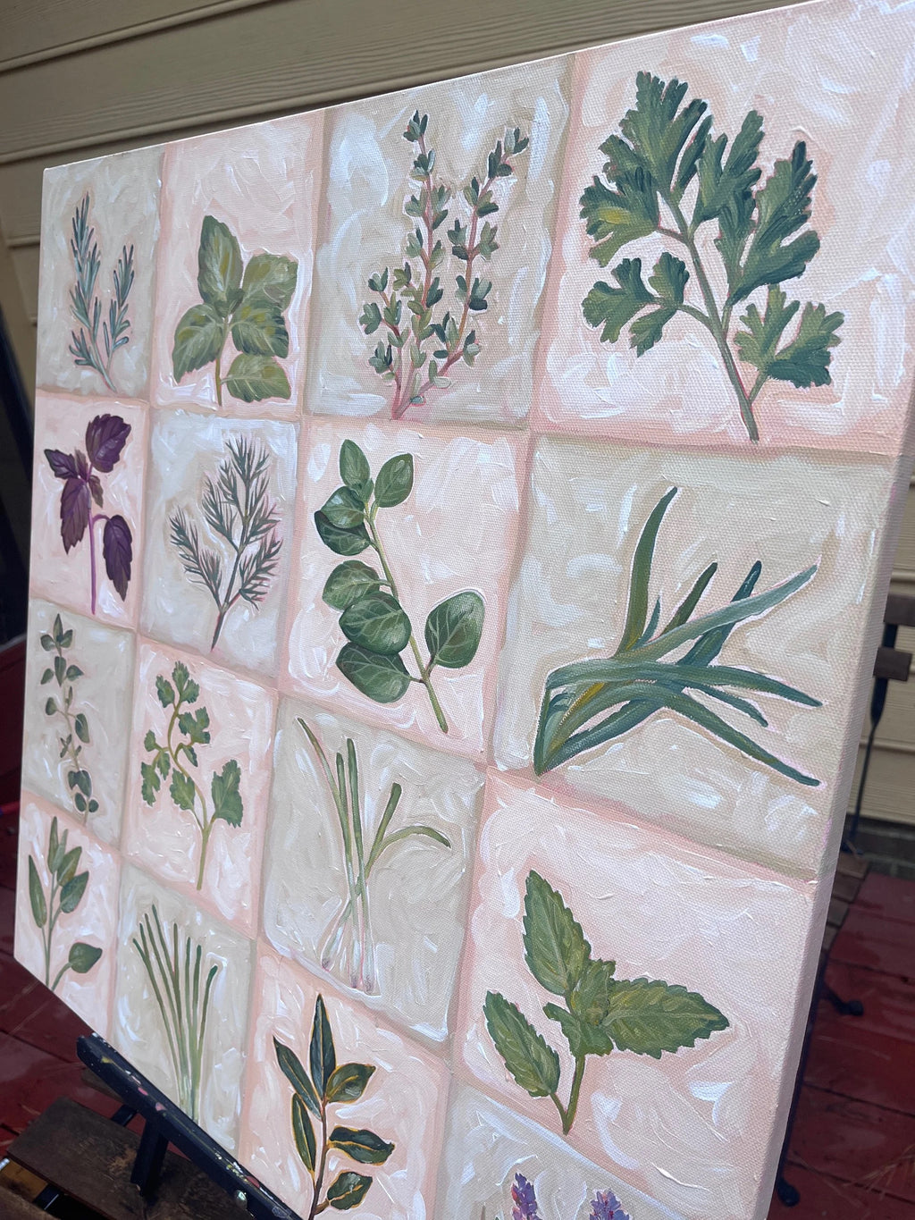 24"x24" "Thyme Table" Painting