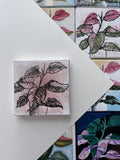 the pointillist, Pink Princess Philodendron painting 14