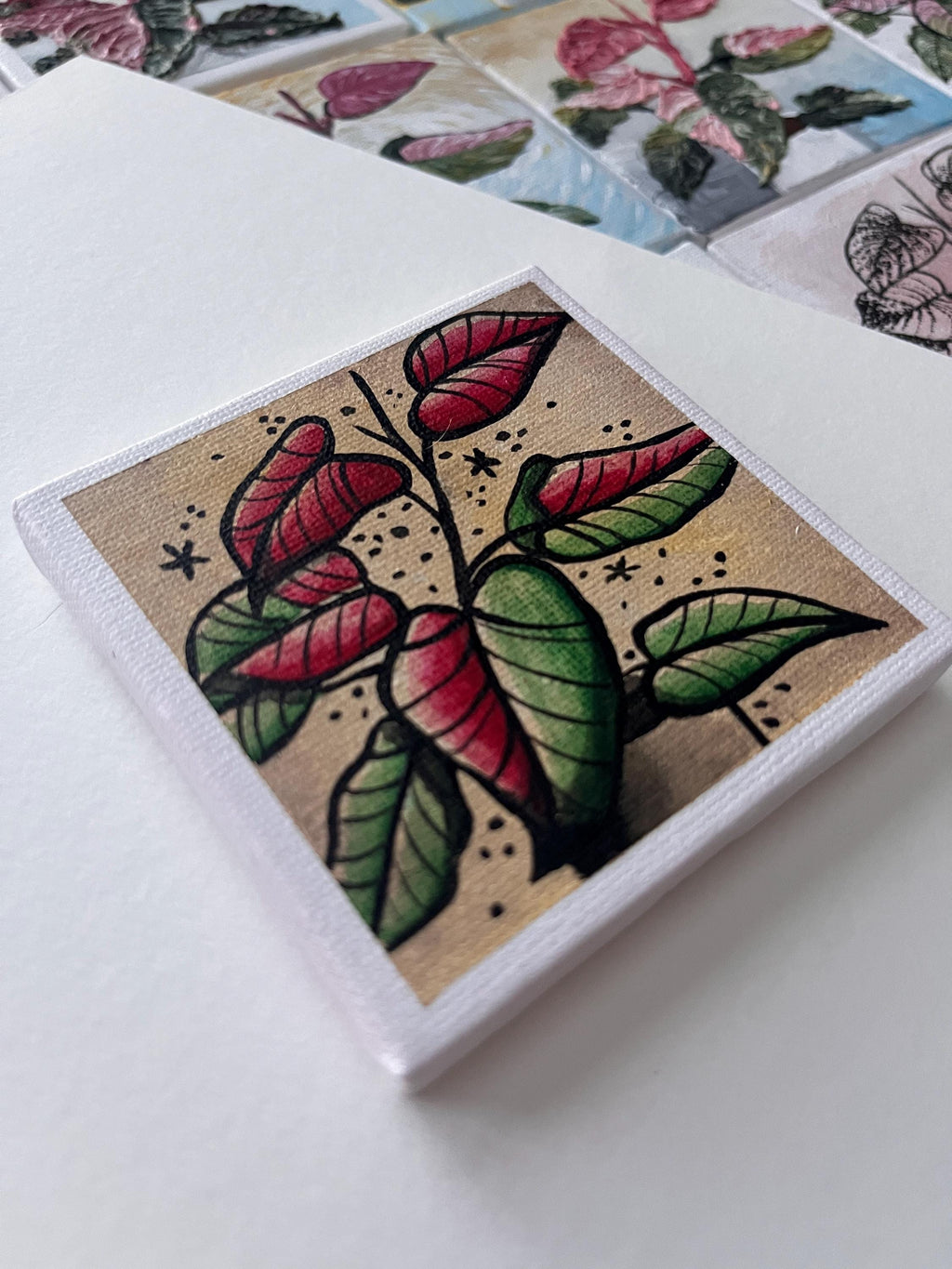 the trad tattoo, Pink Princess Philodendron painting 12