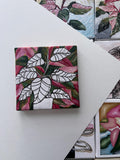 the reverse, Pink Princess Philodendron painting 11