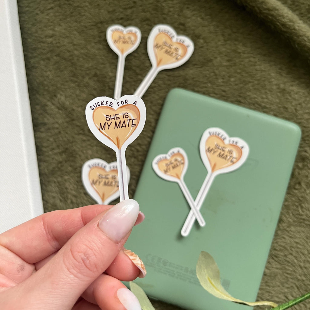 sucker for a "she is my mate" sticker