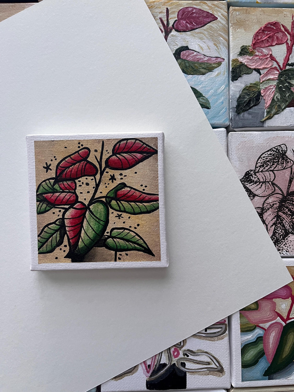 the trad tattoo, Pink Princess Philodendron painting 12