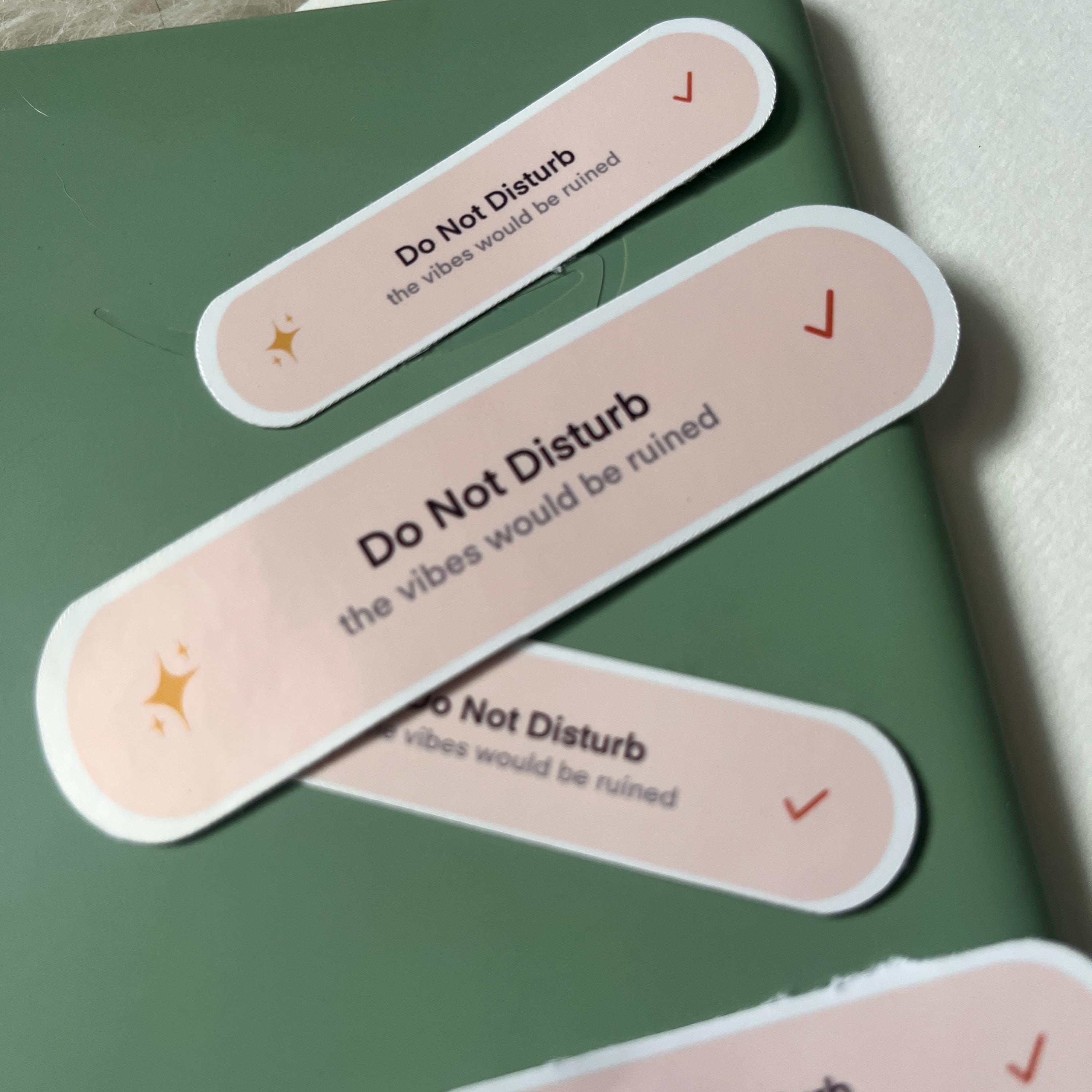 good vibes DND sticker