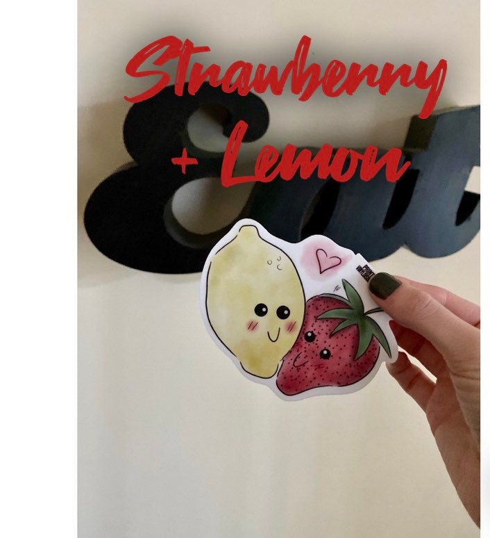 Strawberry and Lemon Food Love Sticker