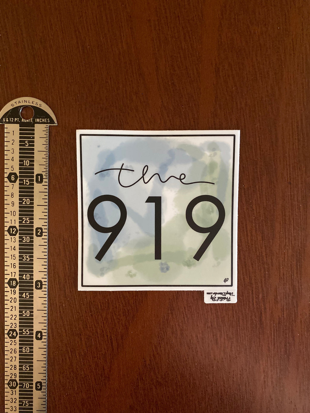 The 919 - area code sticker