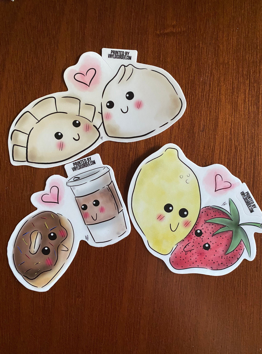 Strawberry and Lemon Food Love Sticker