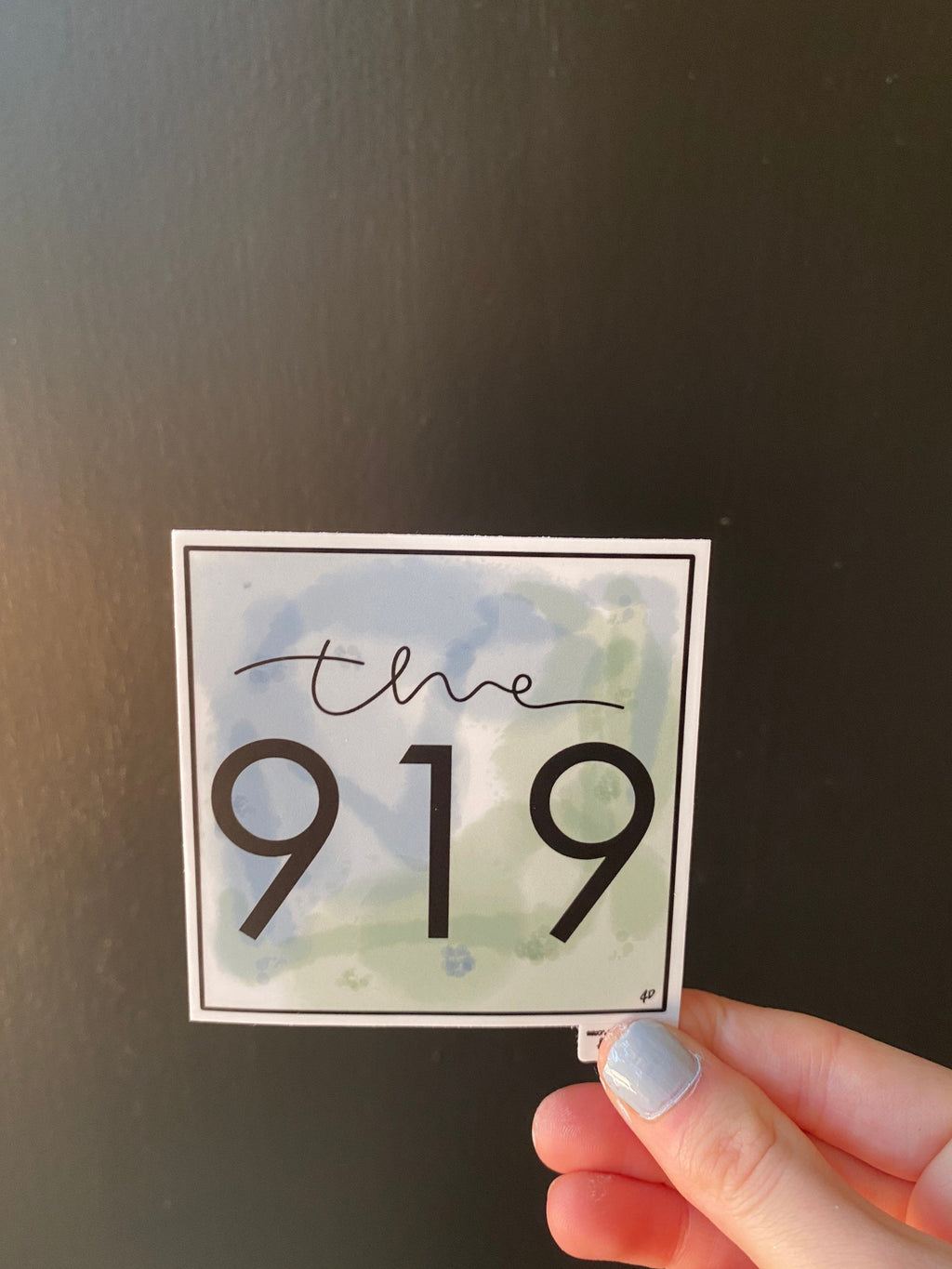 The 919 - area code sticker