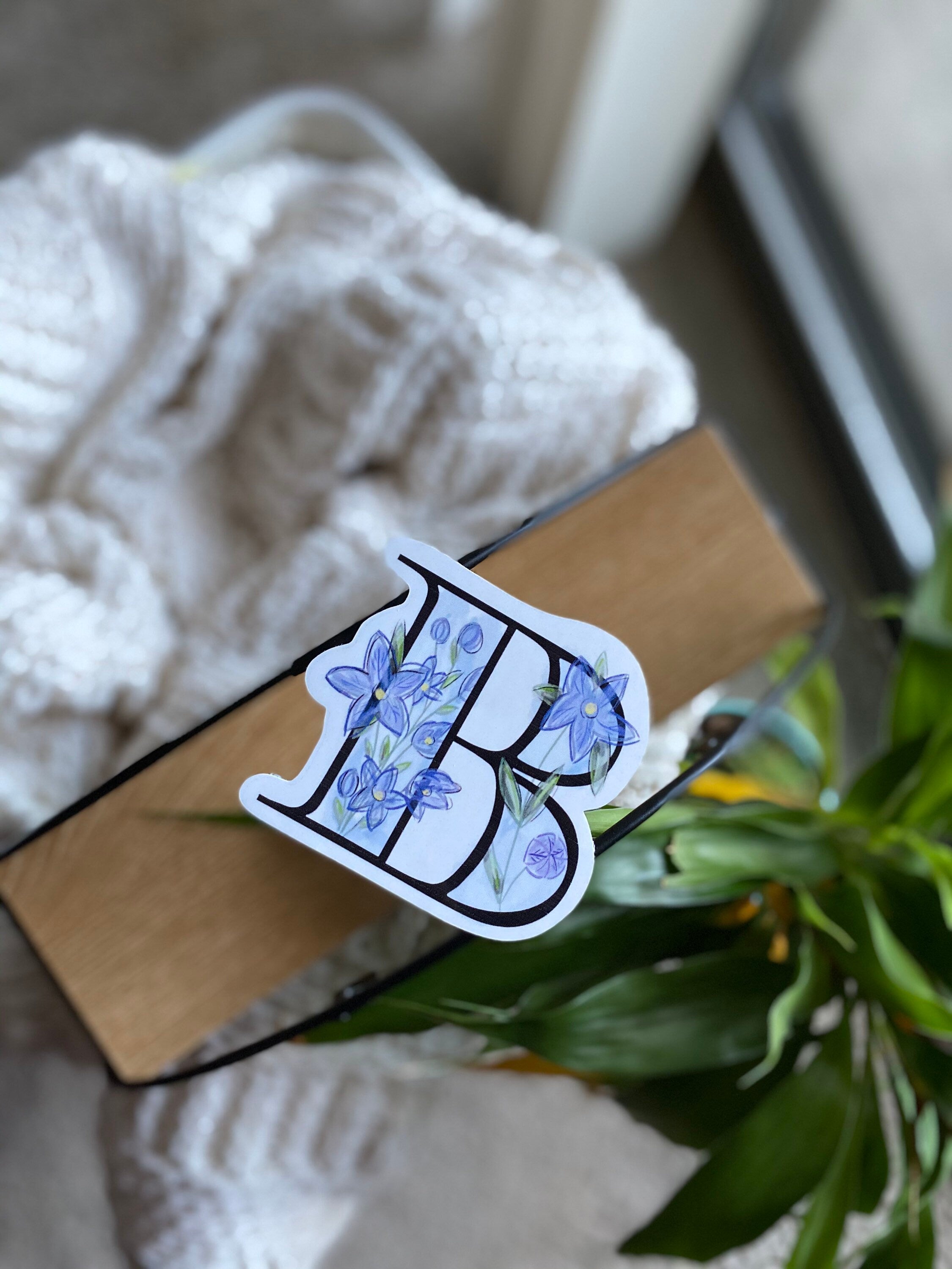 B is for Balloon Flower Sticker