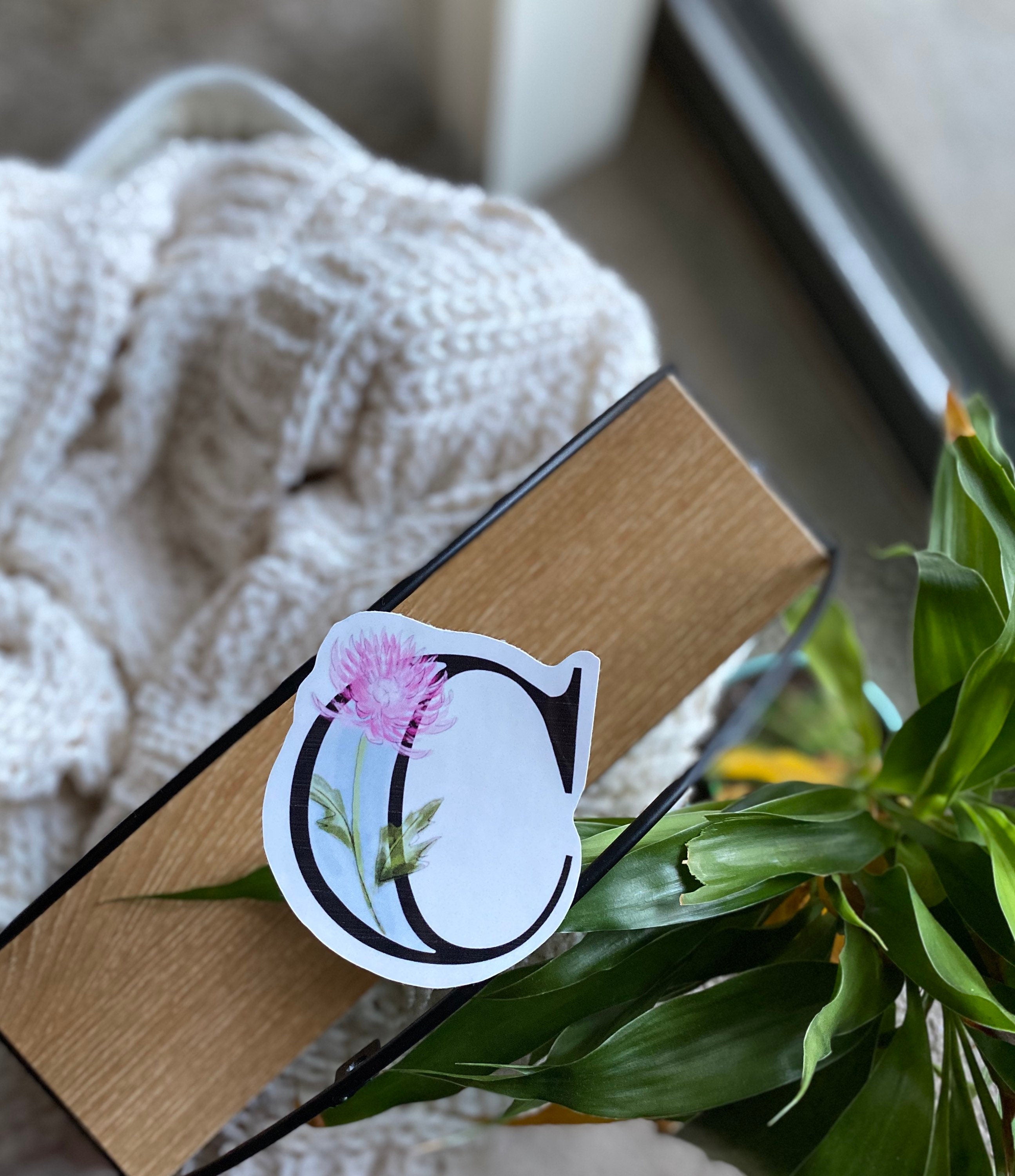 3” C is for chrysanthemum Sticker