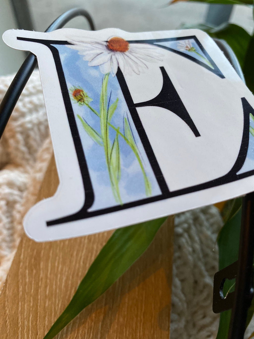 E is for echinacea Sticker