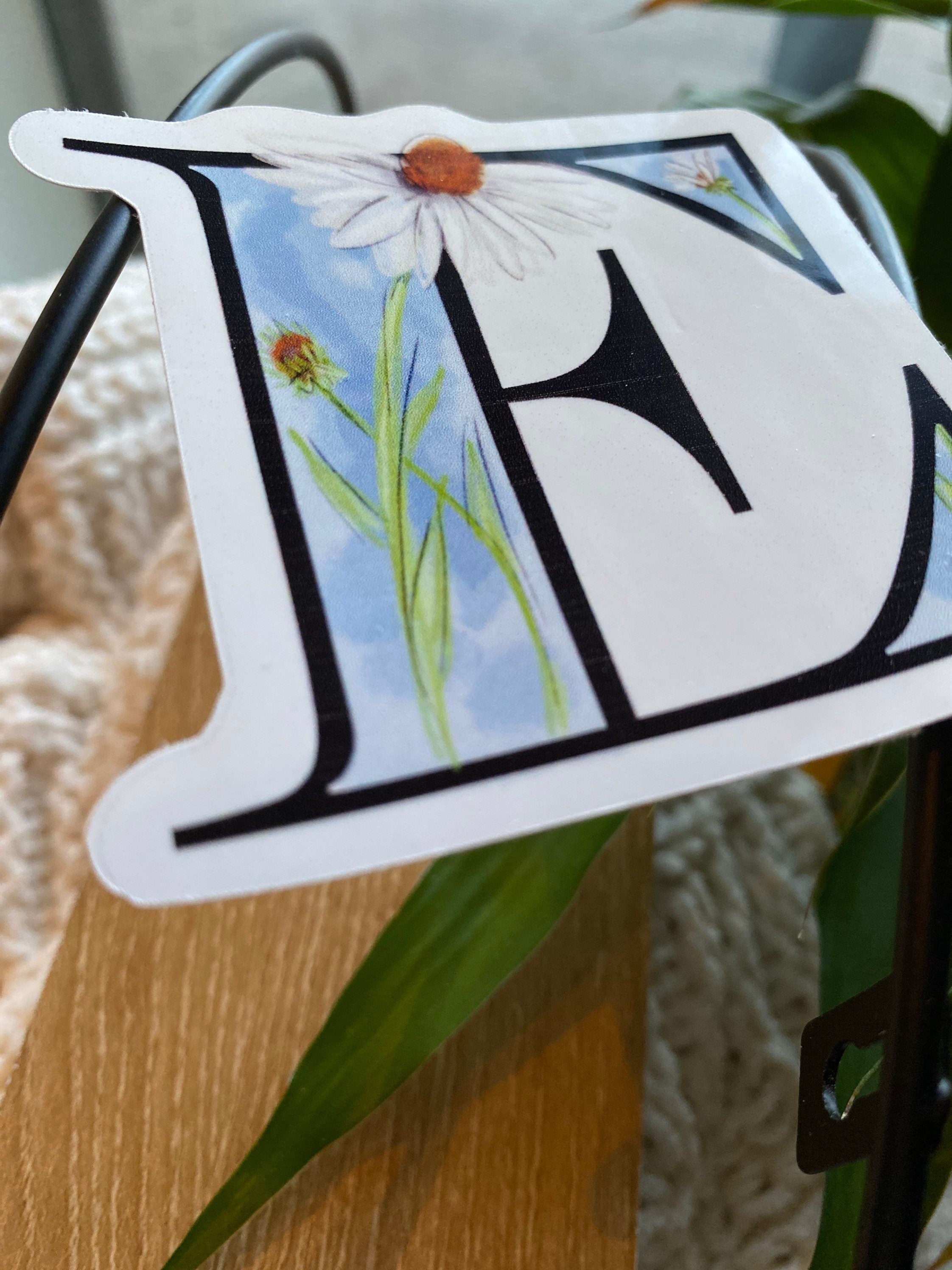 E is for echinacea Sticker