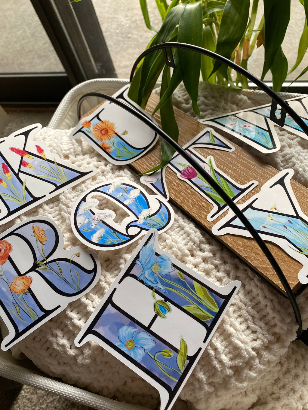 H is for Himalayan Blue Poppy Sticker