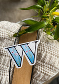 3” W is for Wax Flower sticker