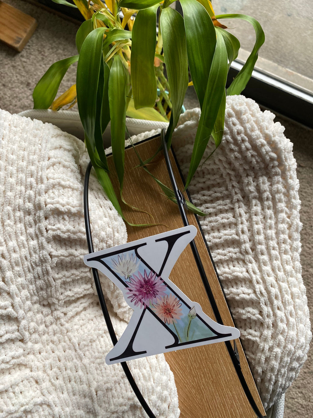 3” X is for Xeranthemum sticker