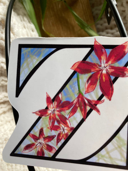 3” Z is for Zephyrlily sticker