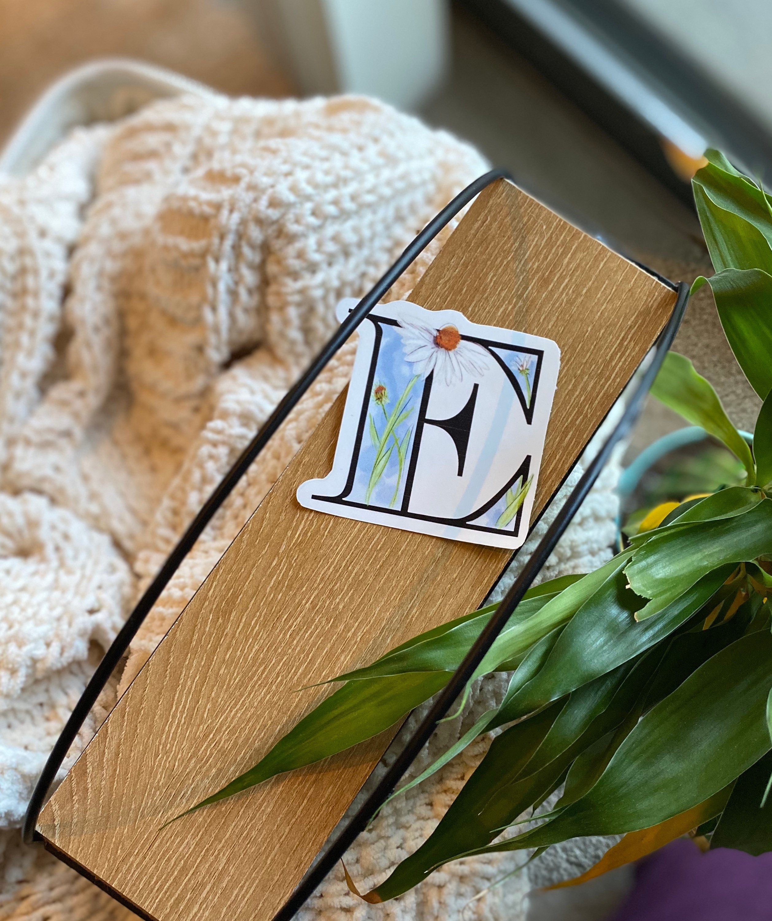 E is for echinacea Sticker