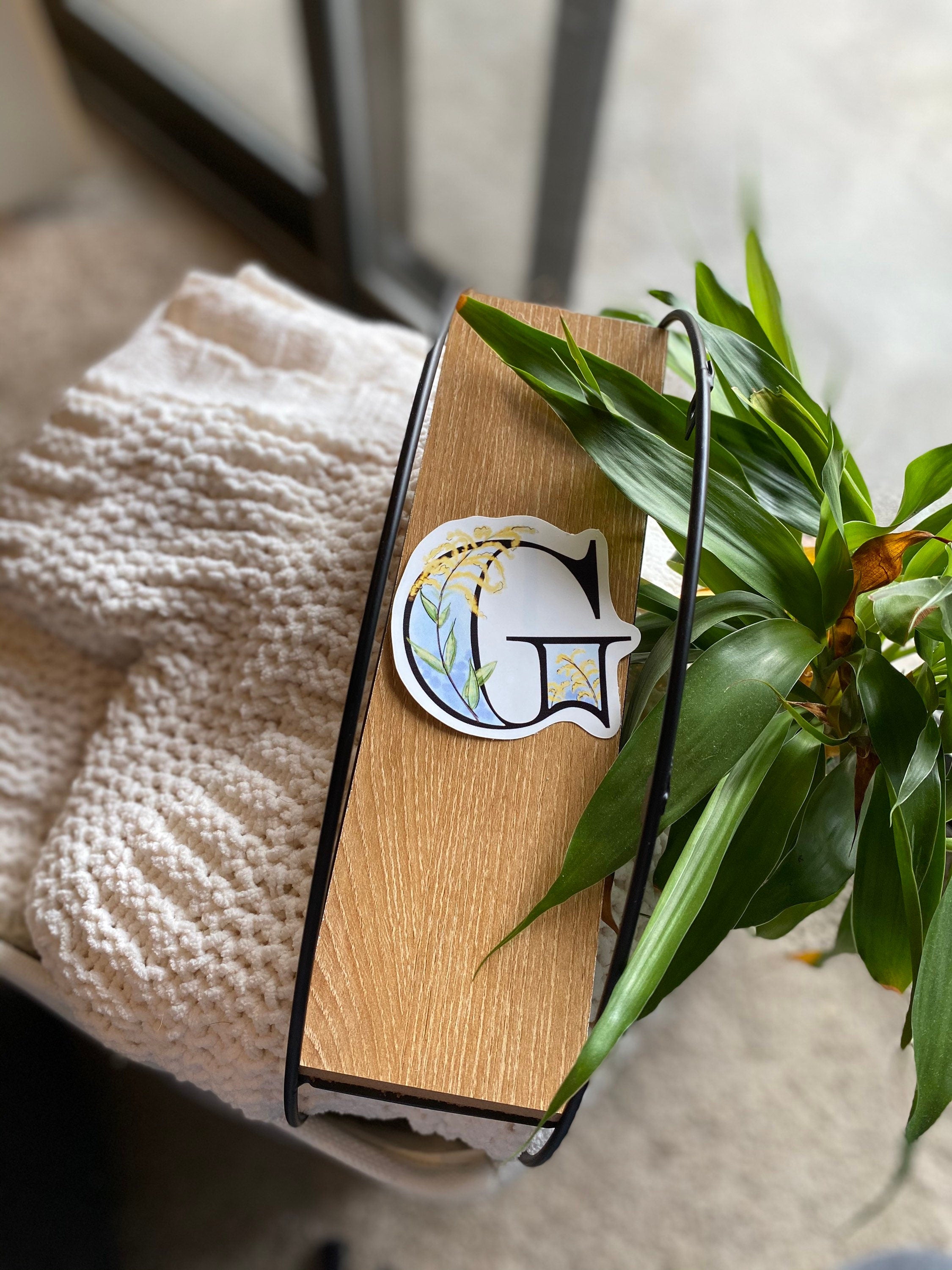 3”G is for goldenrod sticker
