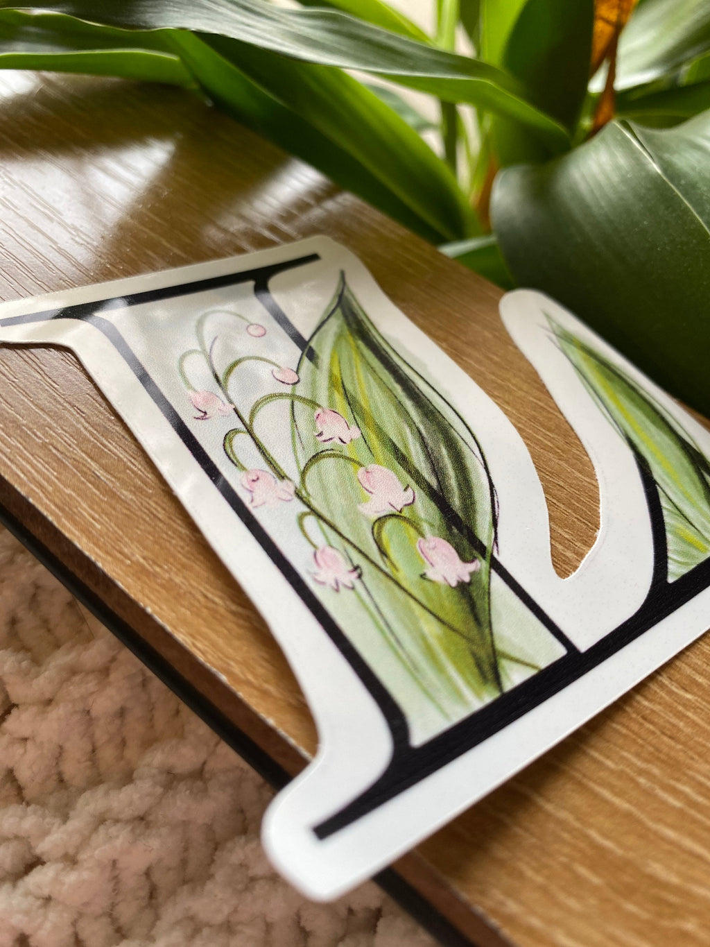 L is for lily of the valley Sticker