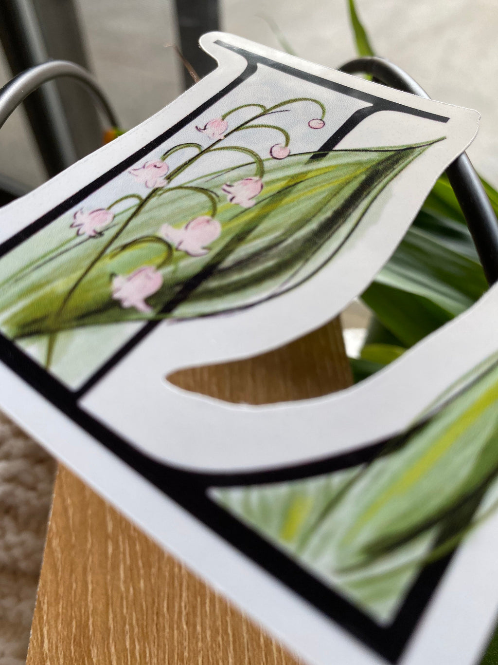 L is for lily of the valley Sticker