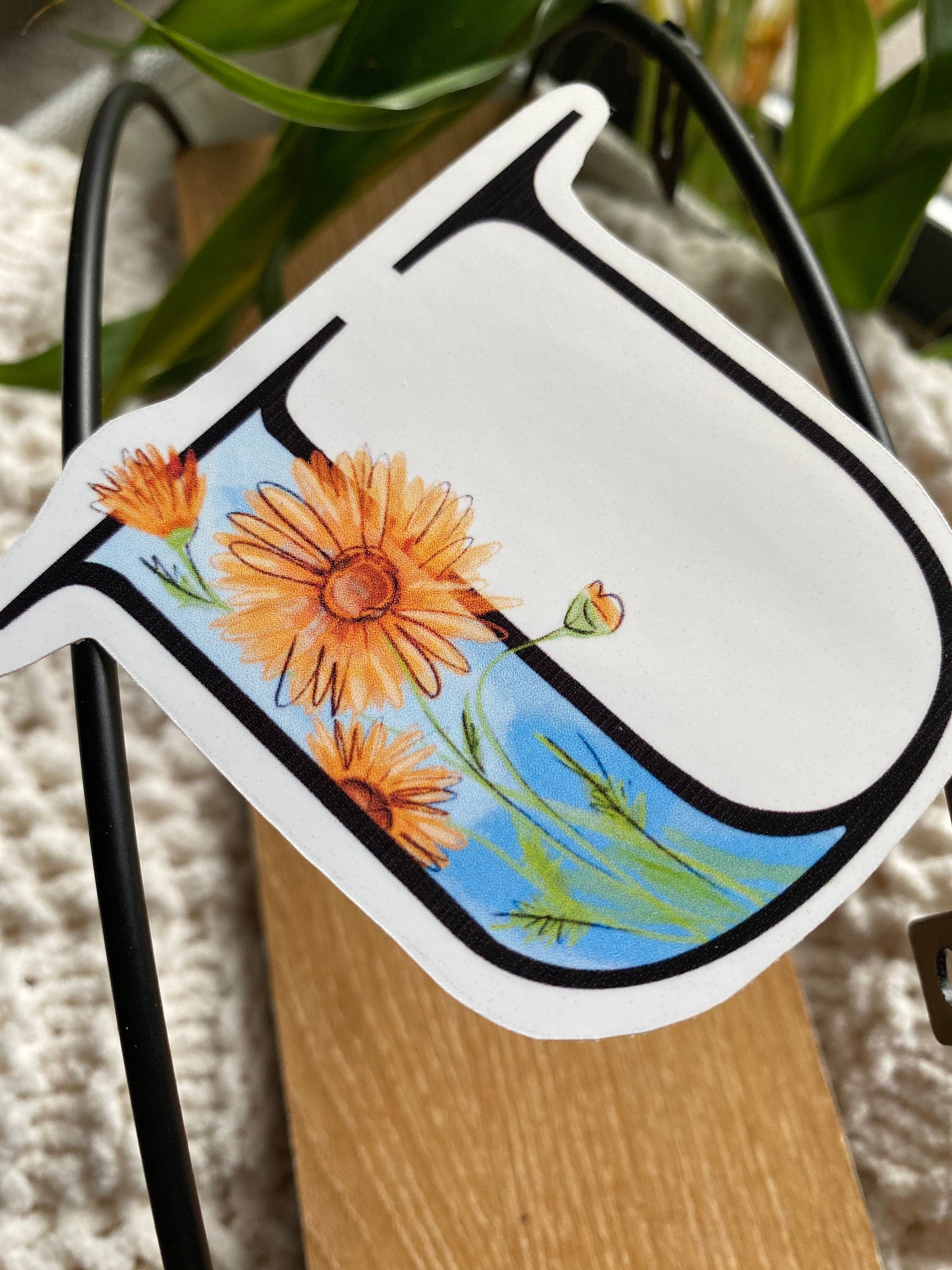 3” U is for ursinia sticker