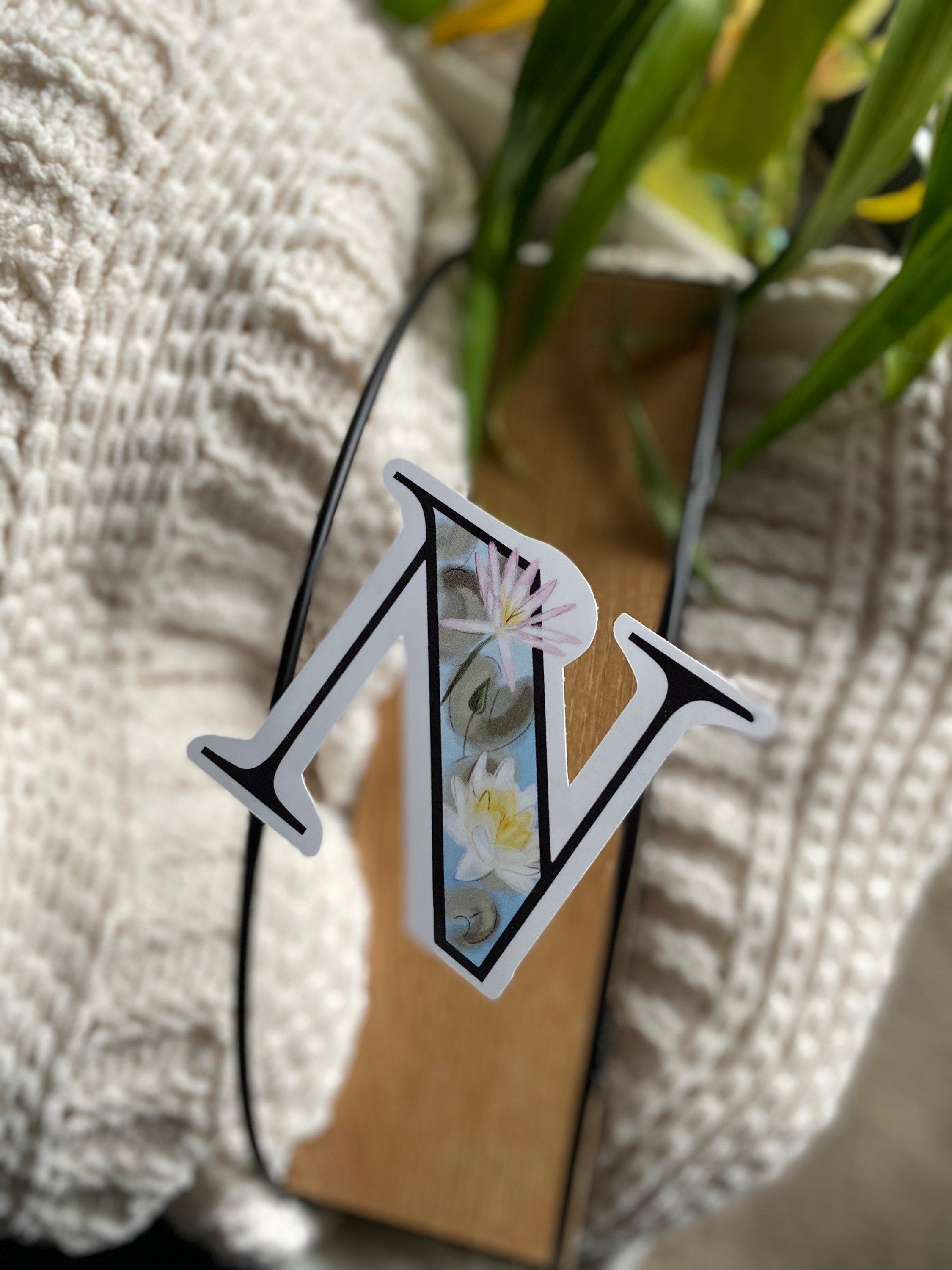 3” N is for nymphaea sticker