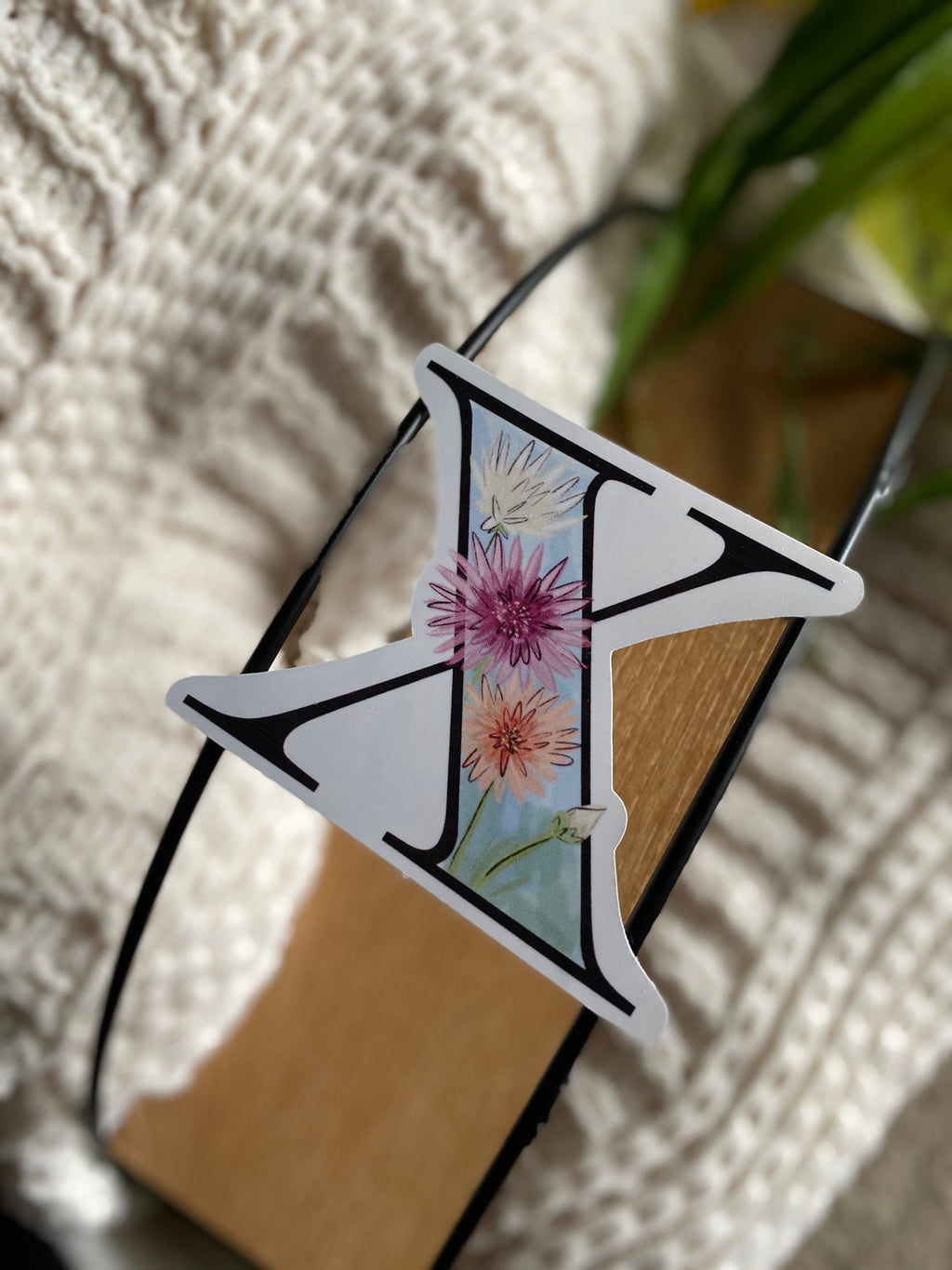 3” X is for Xeranthemum sticker