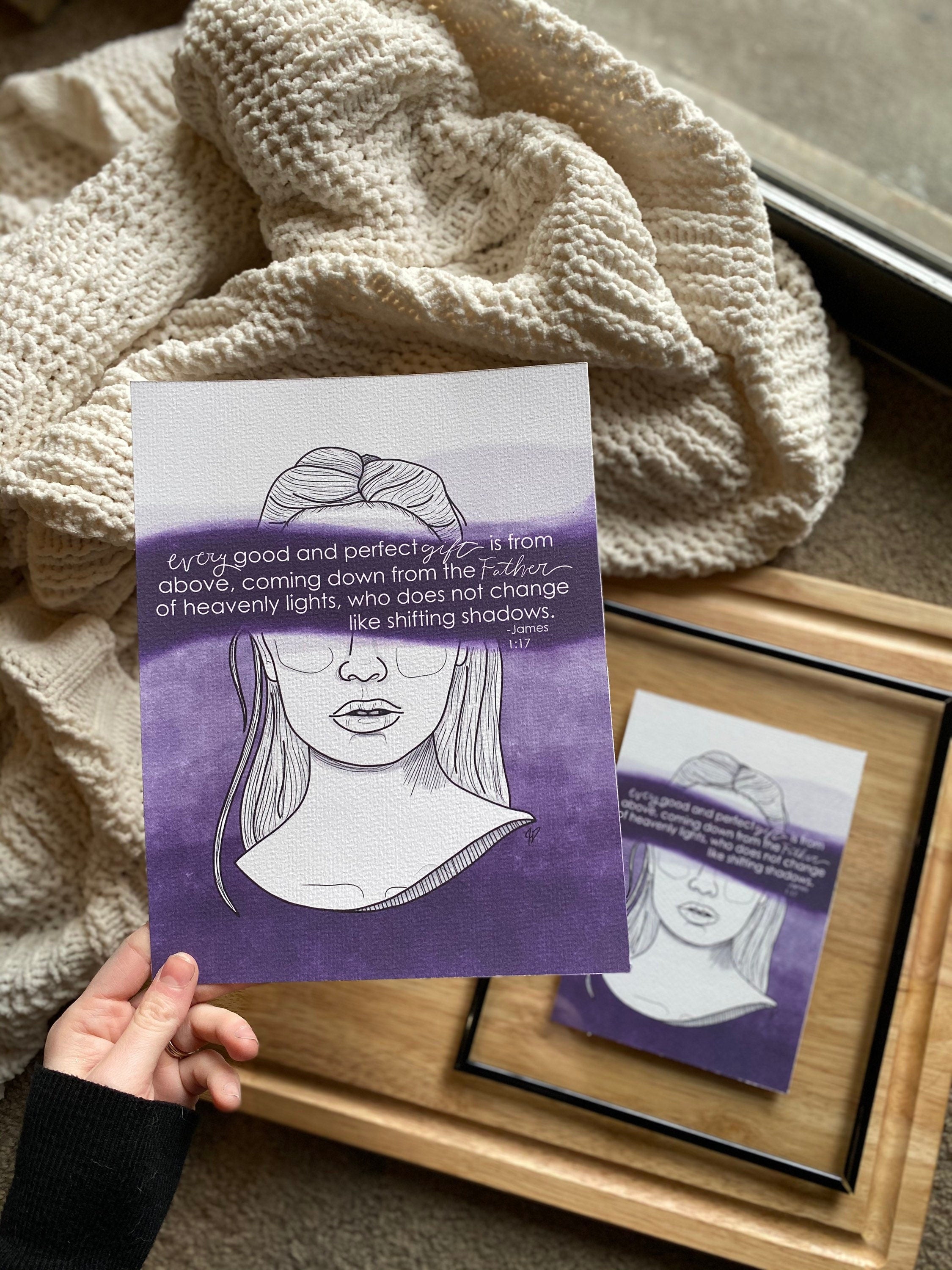 james 1:17 Hope in Infertility Art Print