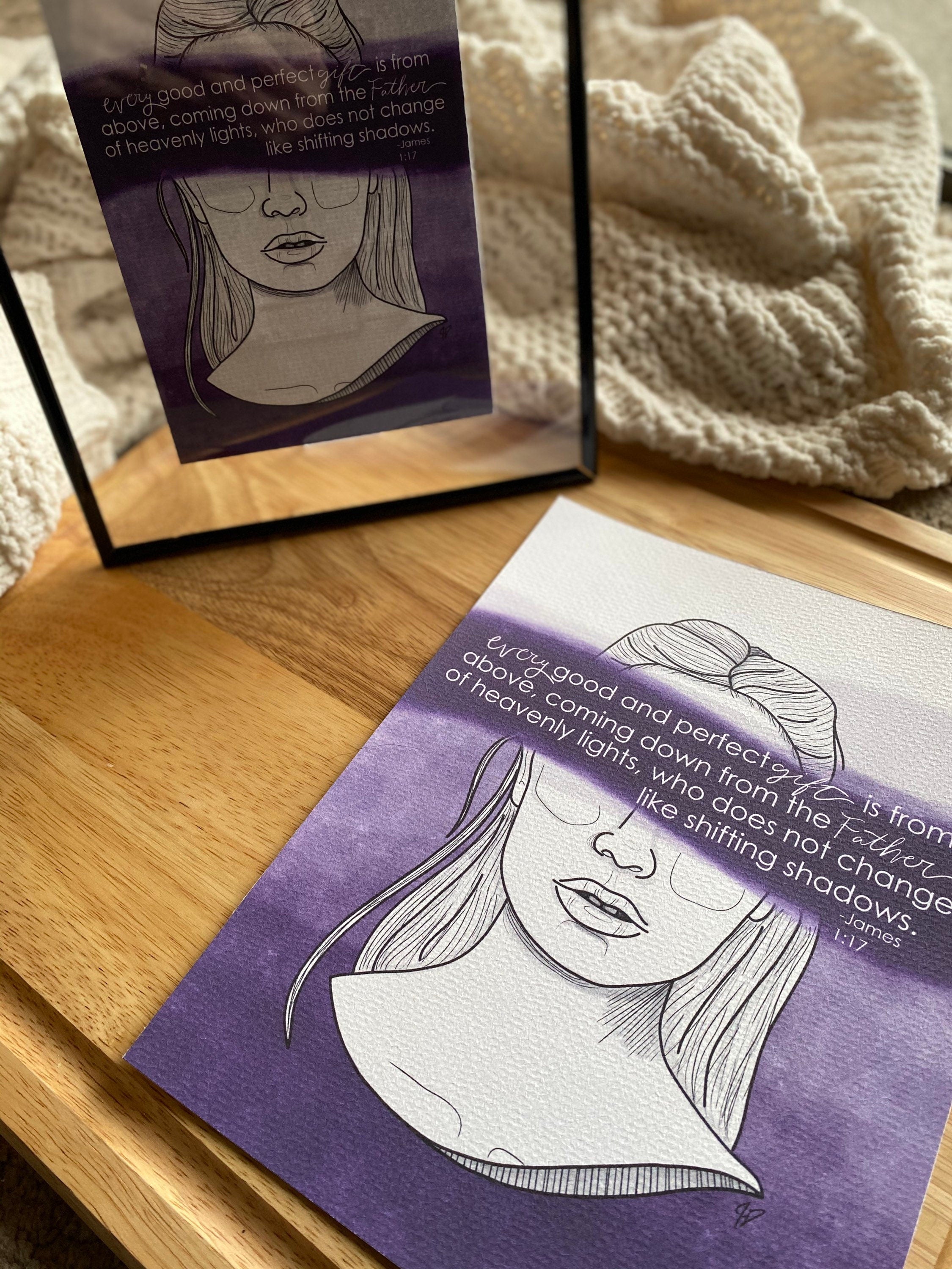 james 1:17 Hope in Infertility Art Print