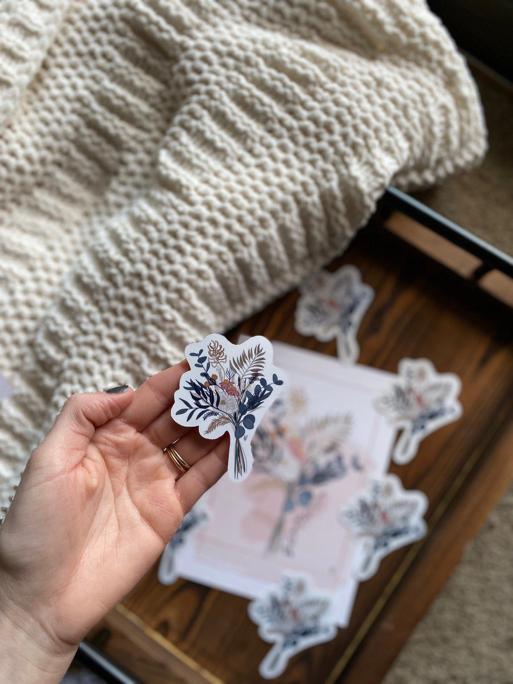 boho bouquet sticker