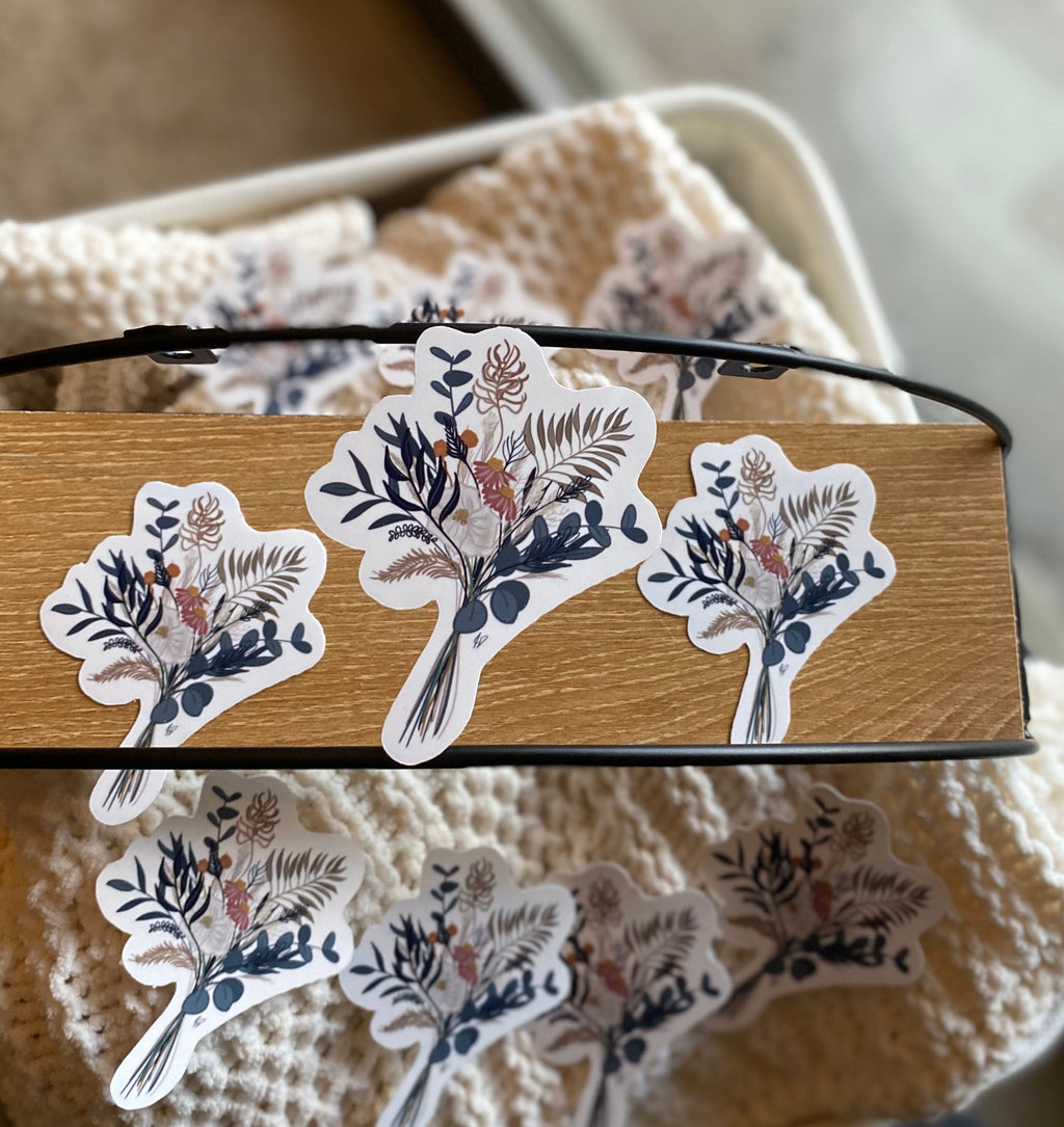 boho bouquet sticker