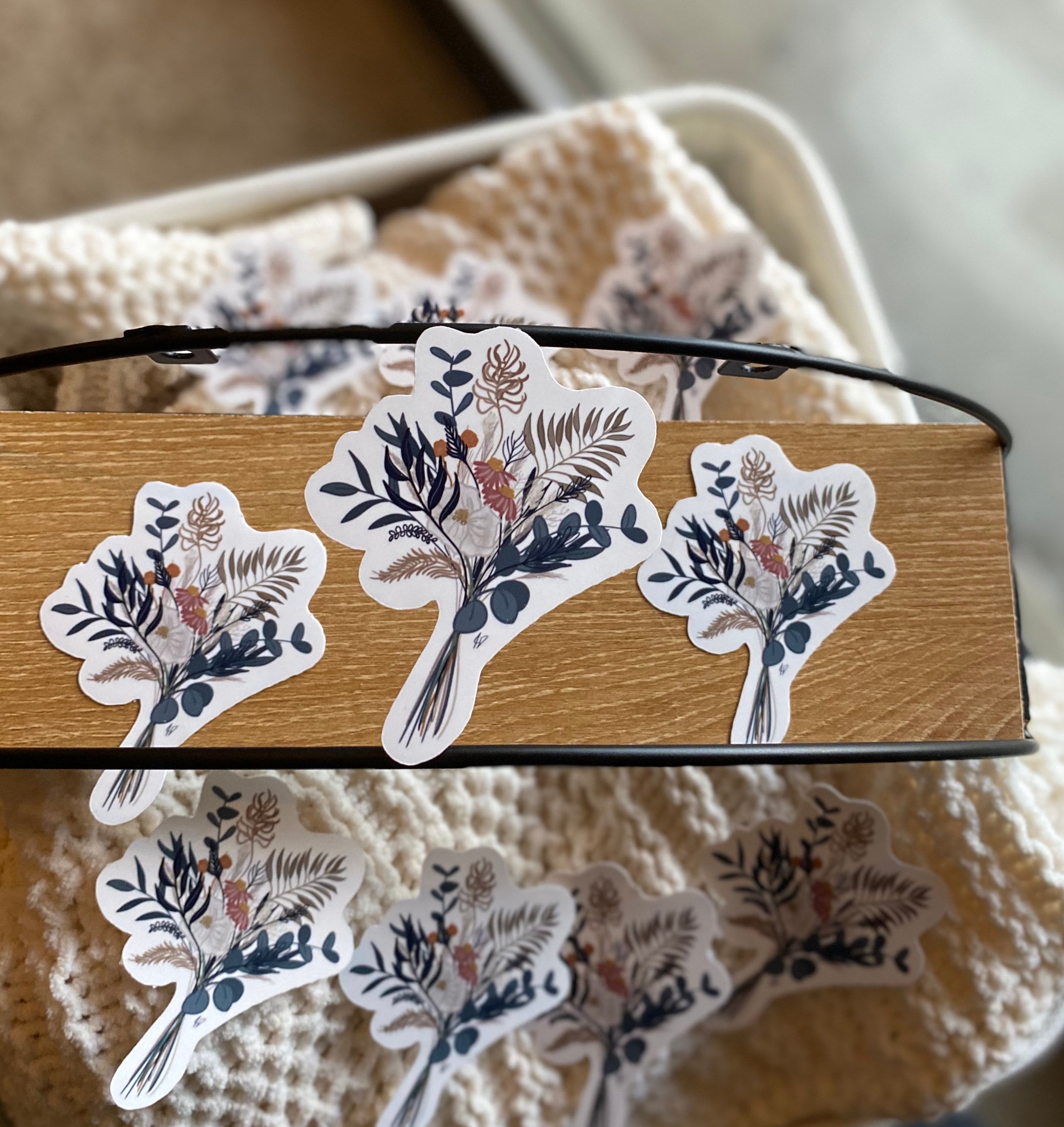 boho bouquet sticker