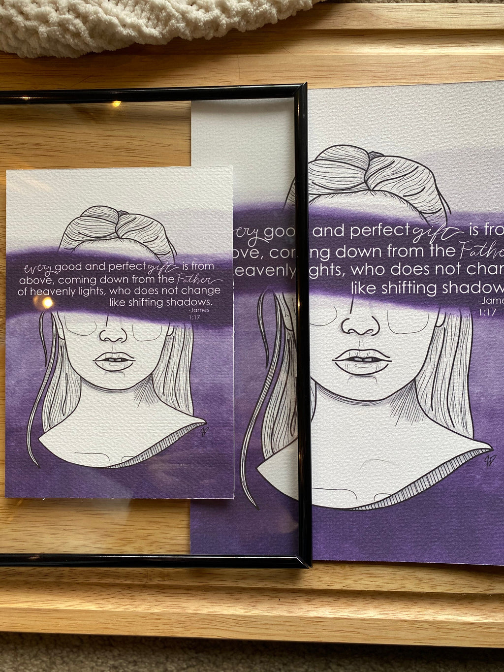 james 1:17 Hope in Infertility Art Print