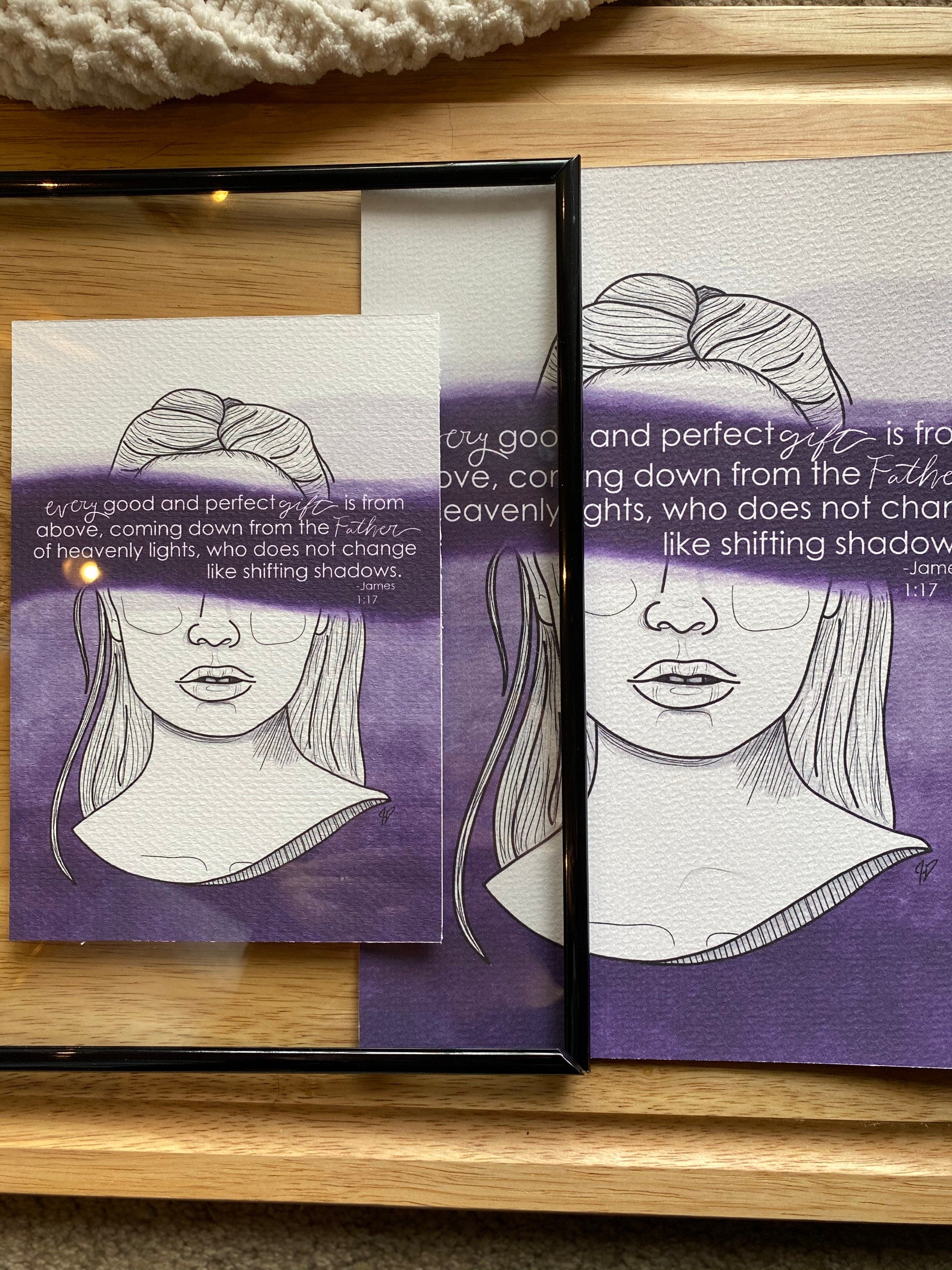 james 1:17 Hope in Infertility Art Print
