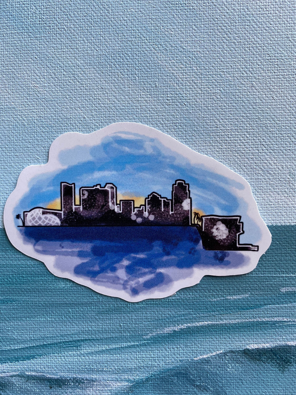 St Pete skyline Sticker