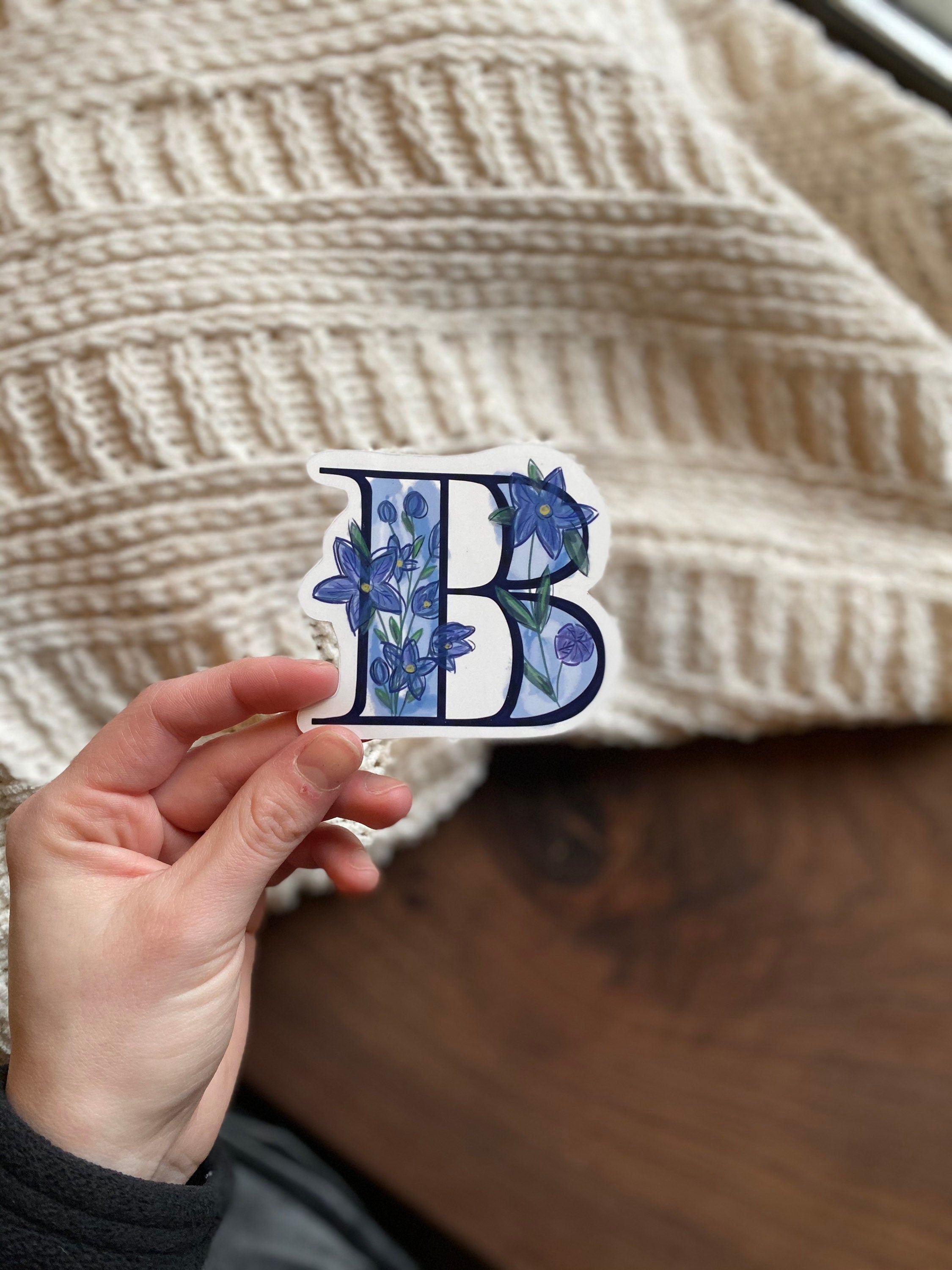 B is for Balloon Flower Sticker